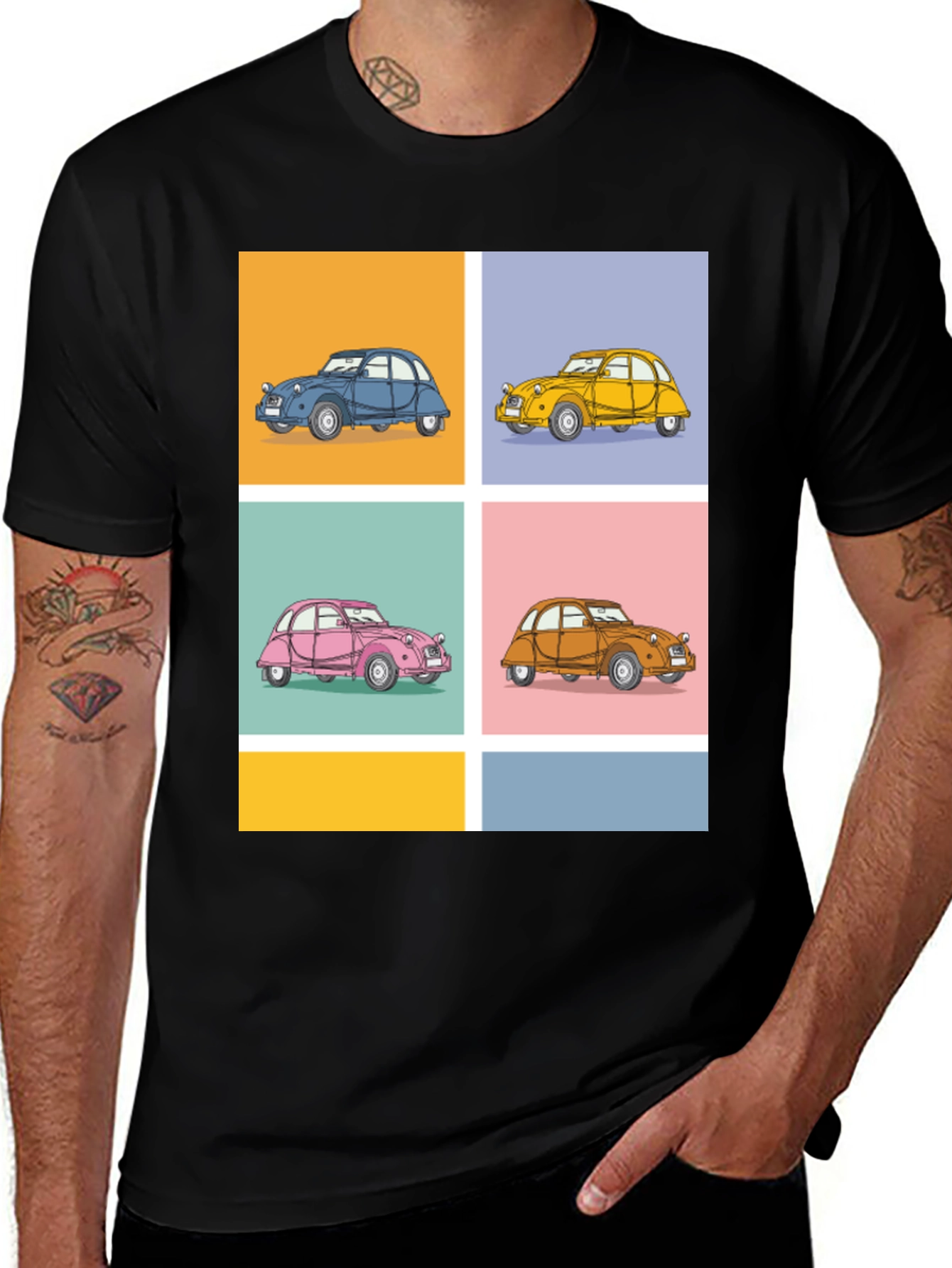 Variant 13 of Retro Car Pop Art Graphic Tee