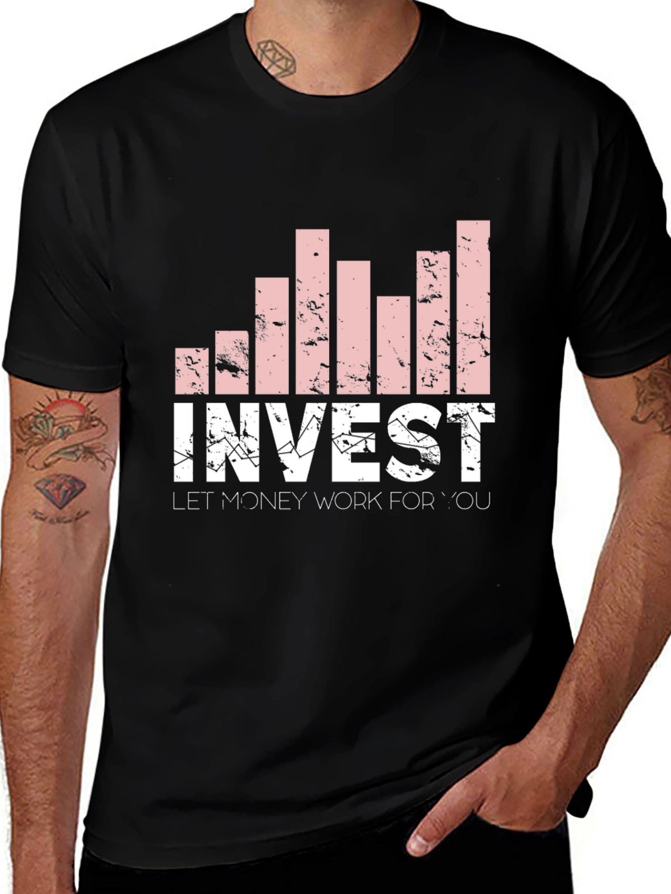 Variant 27 of Invest Graphic T-Shirt - Let Money Work For You