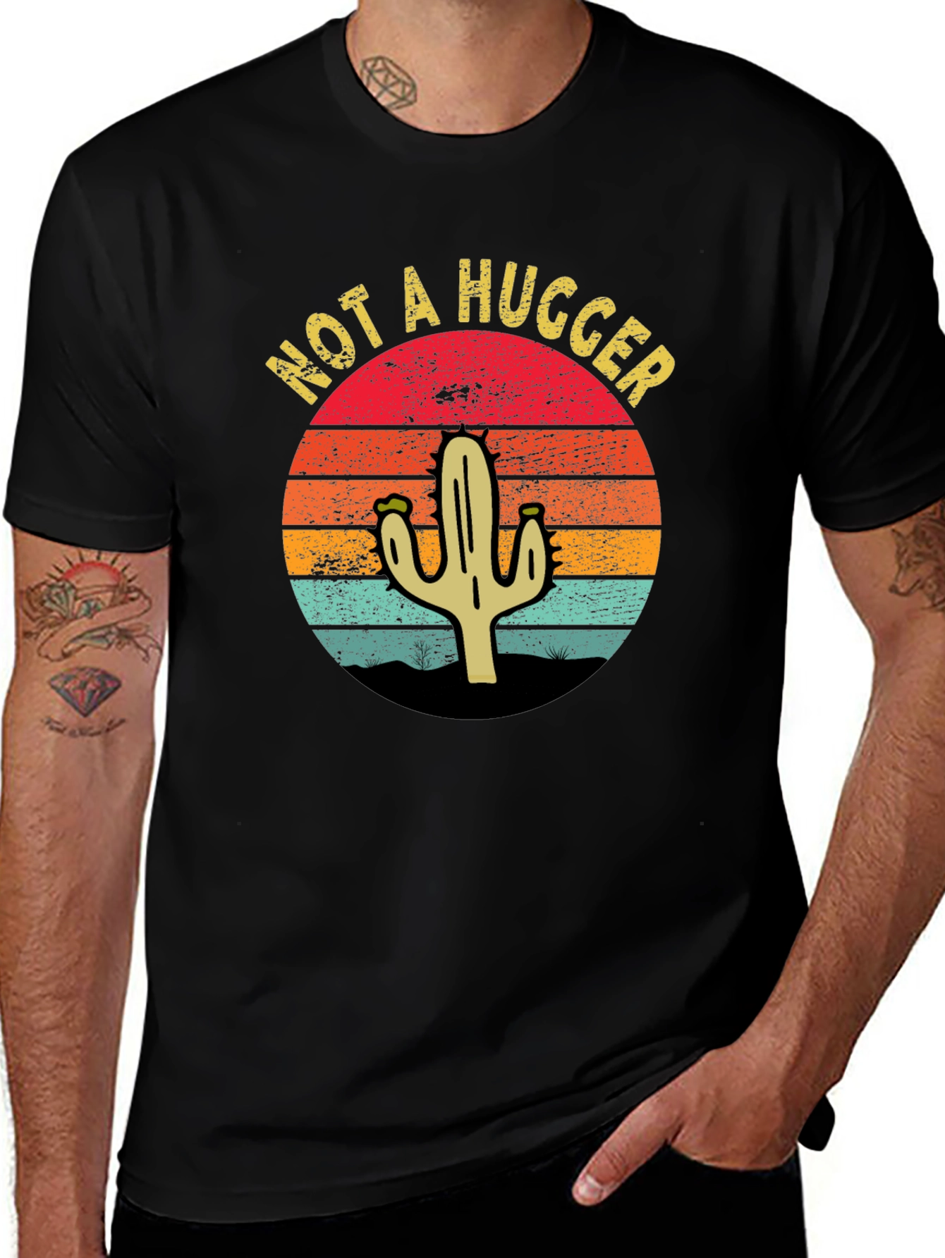 Variant 29 of Not A Hugger Cactus Graphic T-Shirt - Unisex