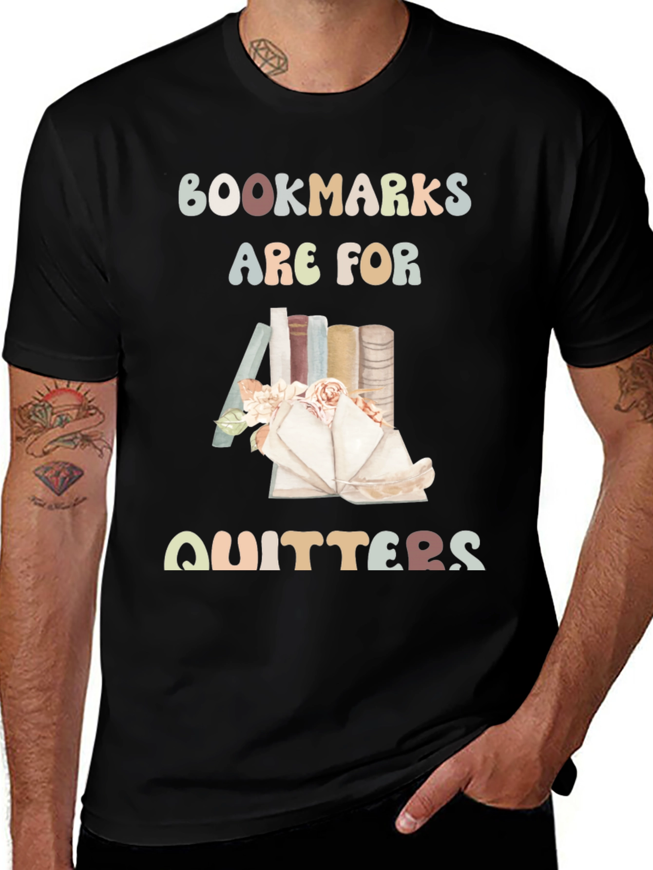 Bookworms are for Quitters Graphic Tee