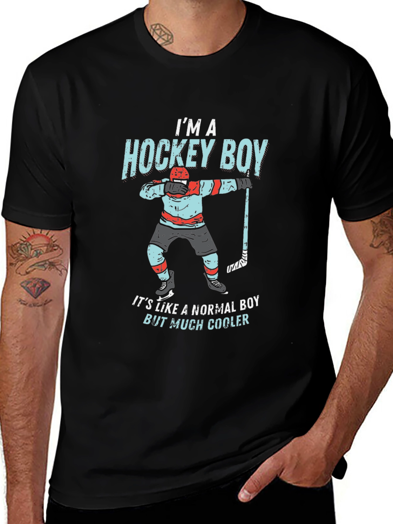 Variant 24 of I'm A Hockey Boy Graphic Tee