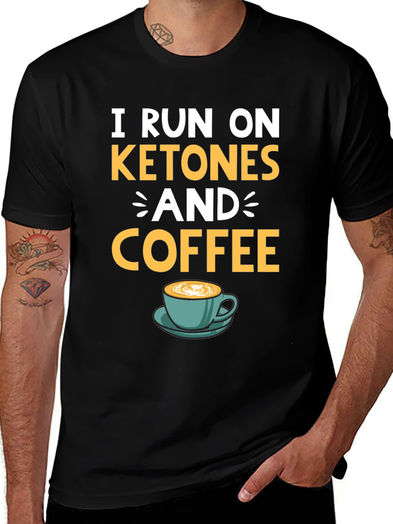Variant 6 of I Run On Ketones And Coffee T-Shirt