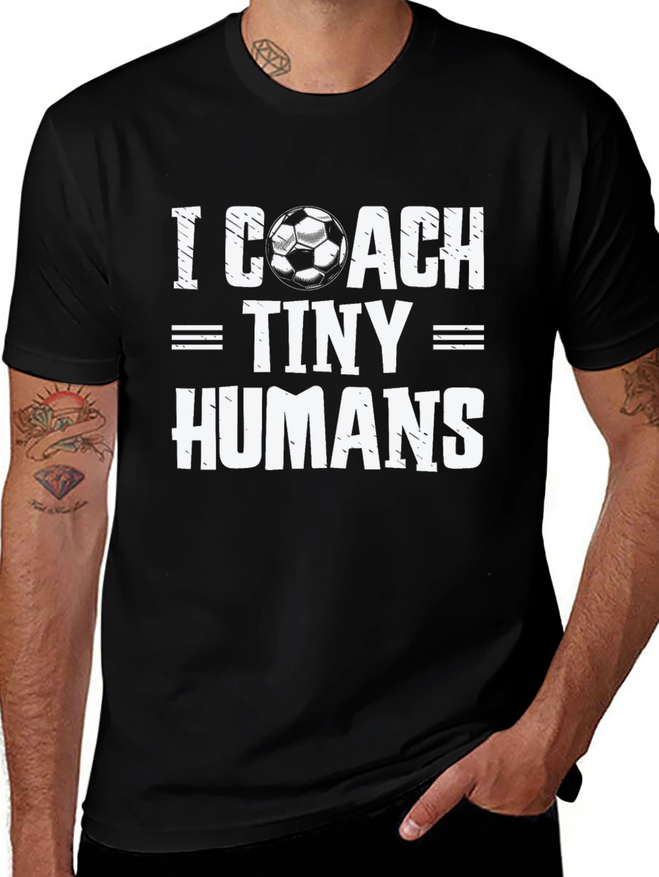 Variant 26 of Soccer Coach T-Shirt - Tiny Humans Tee
