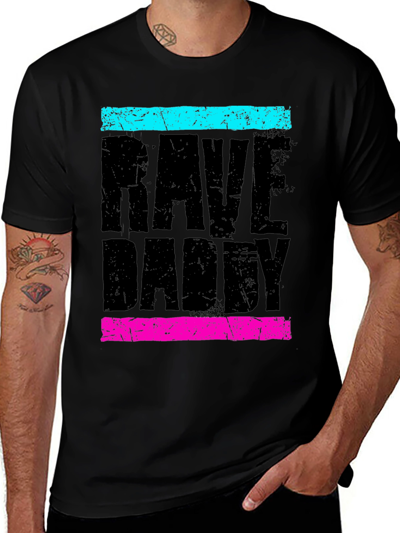 Variant 29 of Rave Daddy T-Shirt - Neon Graphic Tee