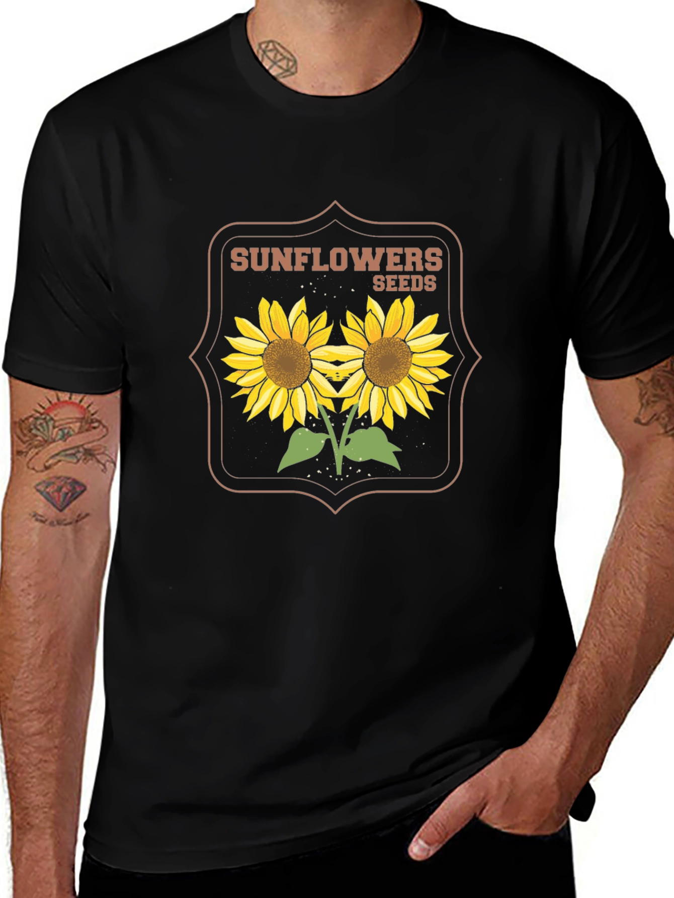 Variant 12 of Sunflower Seeds Graphic T-Shirt