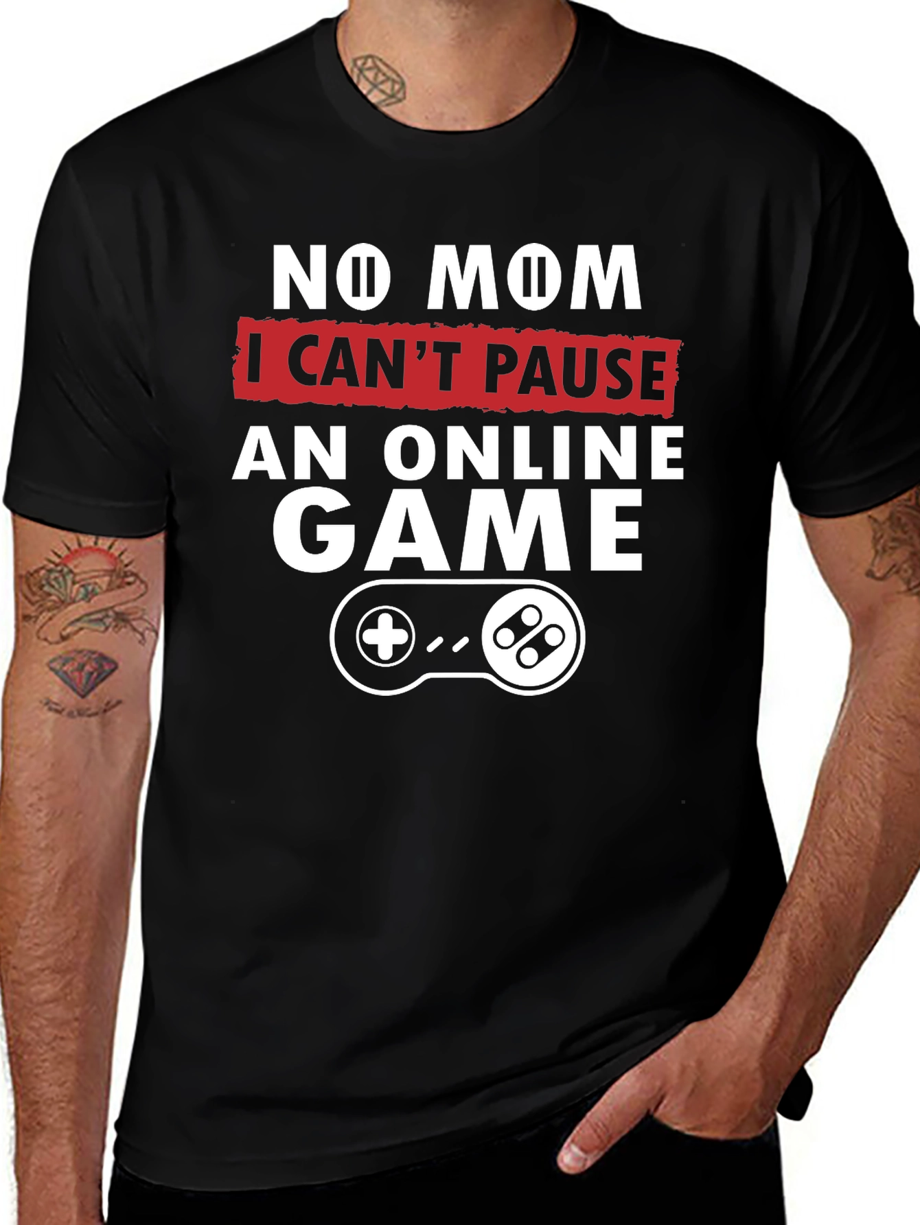 Gamer T-Shirt - No Mom Online Game