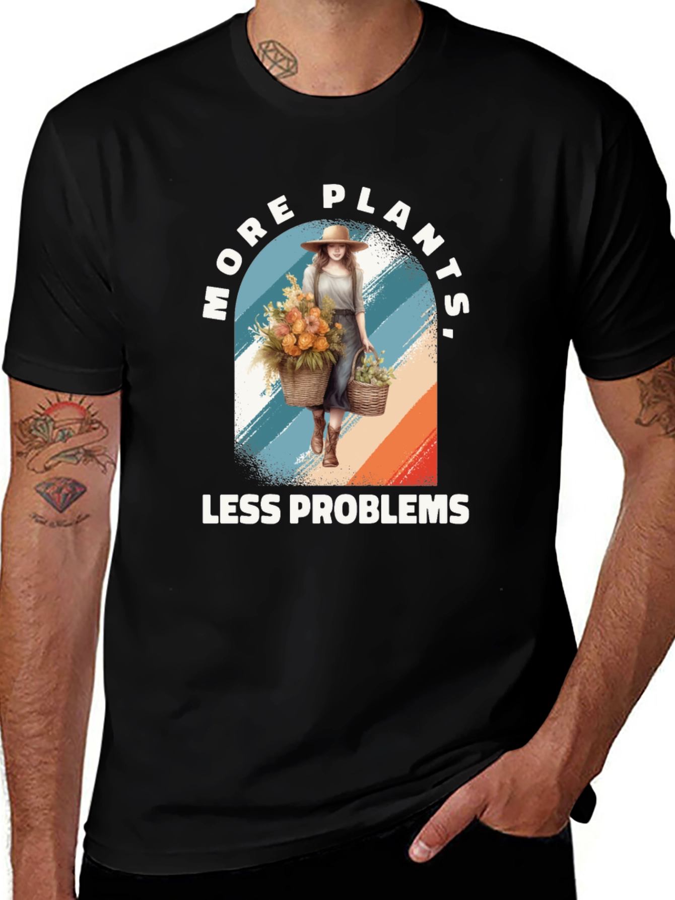 Variant 22 of More Plants Less Problems Graphic Tee