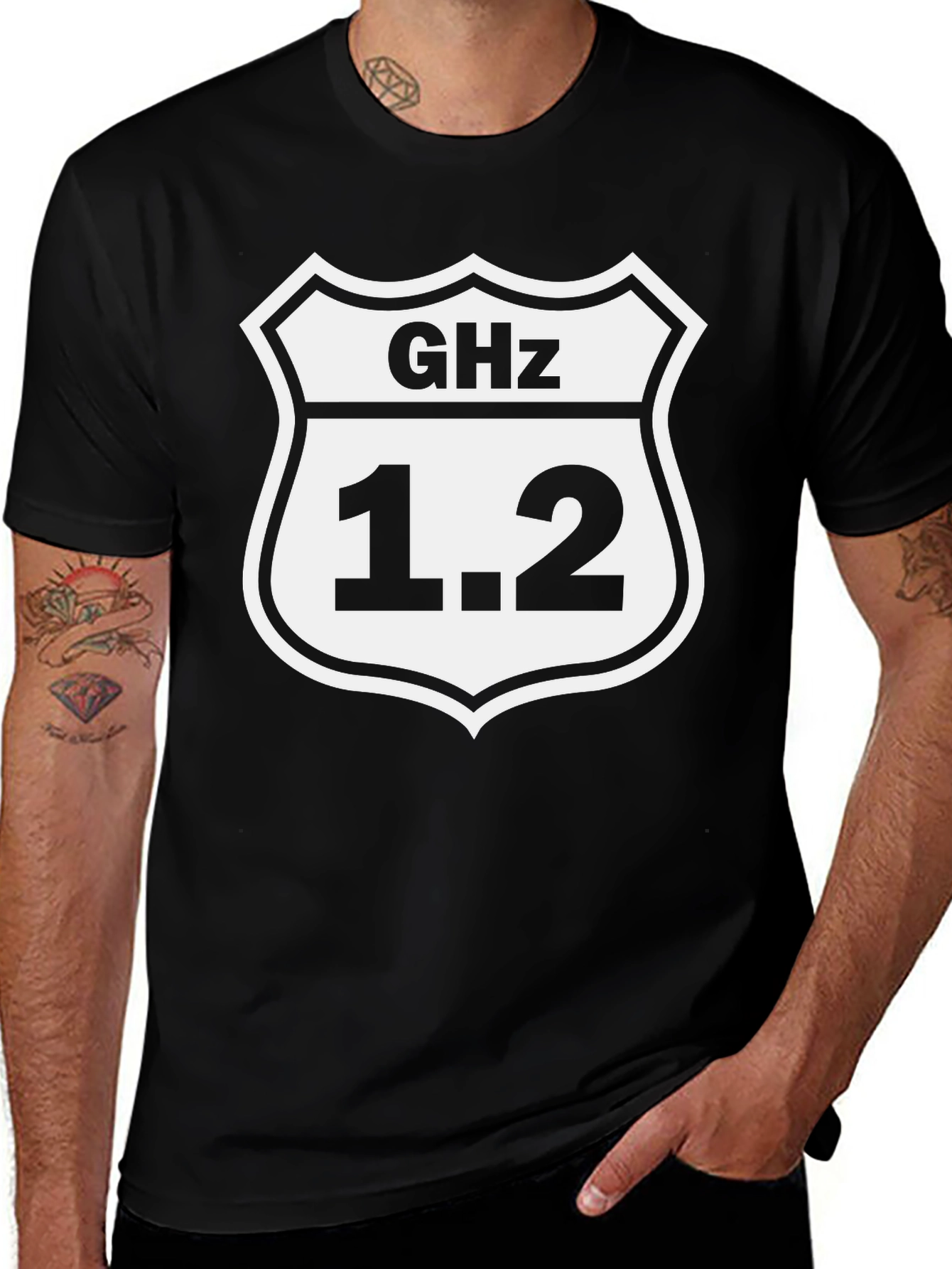 Variant 16 of 1.2 GHz Processor Black T-Shirt