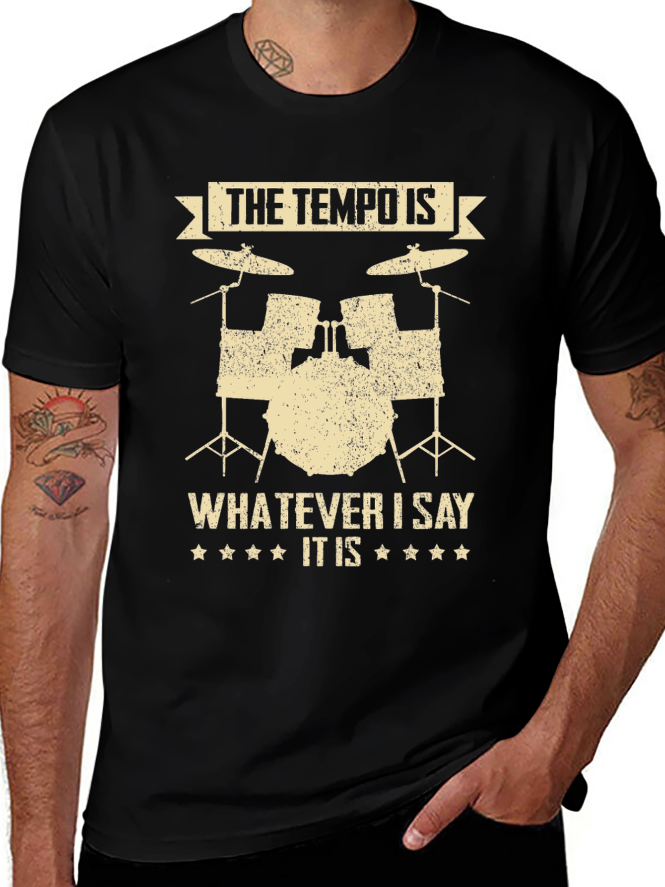 Variant 12 of The Tempo Is Drummer T-Shirt