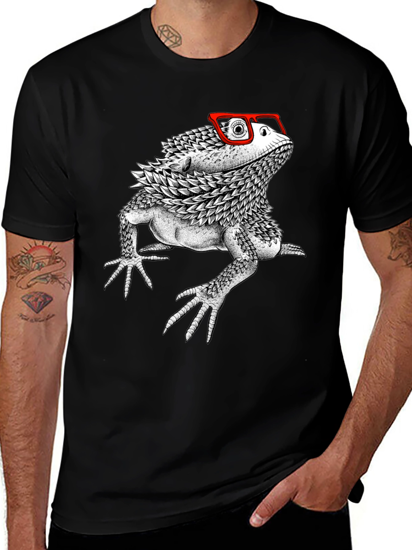 Variant 23 of Bearded Dragon in Glasses T-Shirt