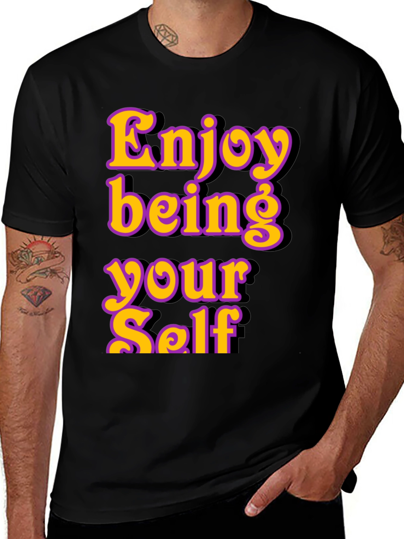 Variant 24 of Enjoy Being Yourself Graphic T-Shirt