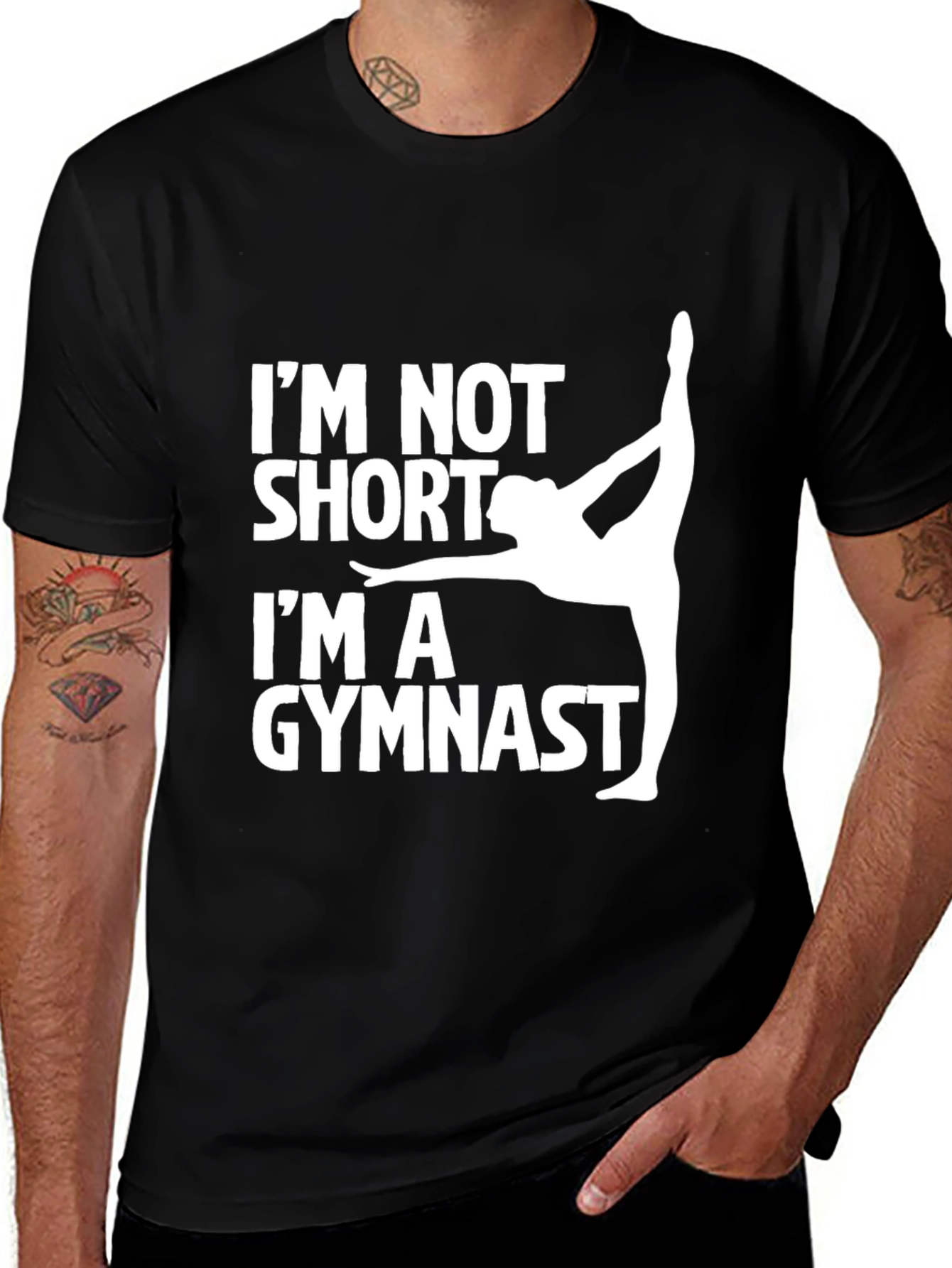 Gymnast Graphic Tee - I'm Not Short