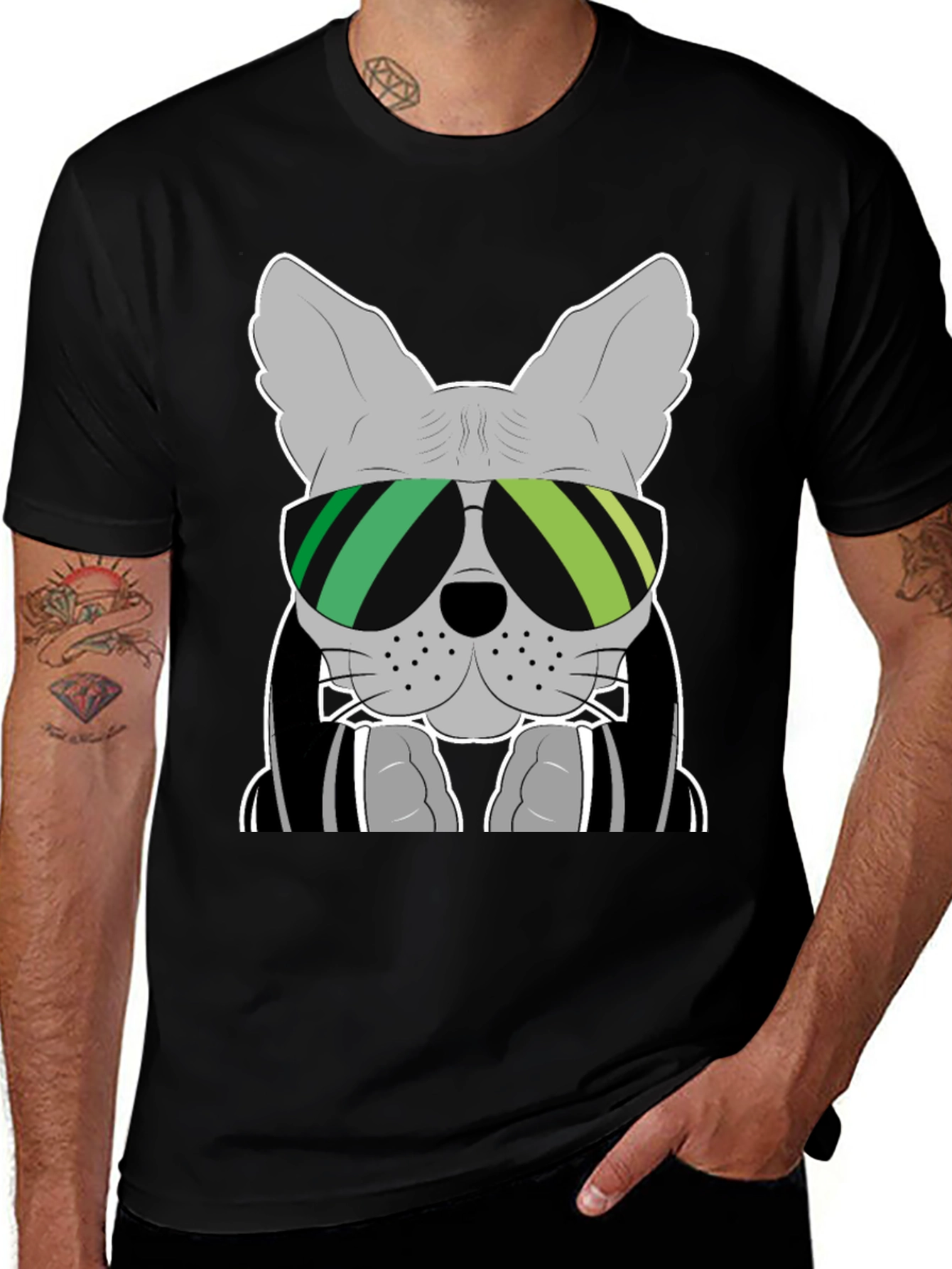 Variant 25 of Cool Dog Graphic T-Shirt