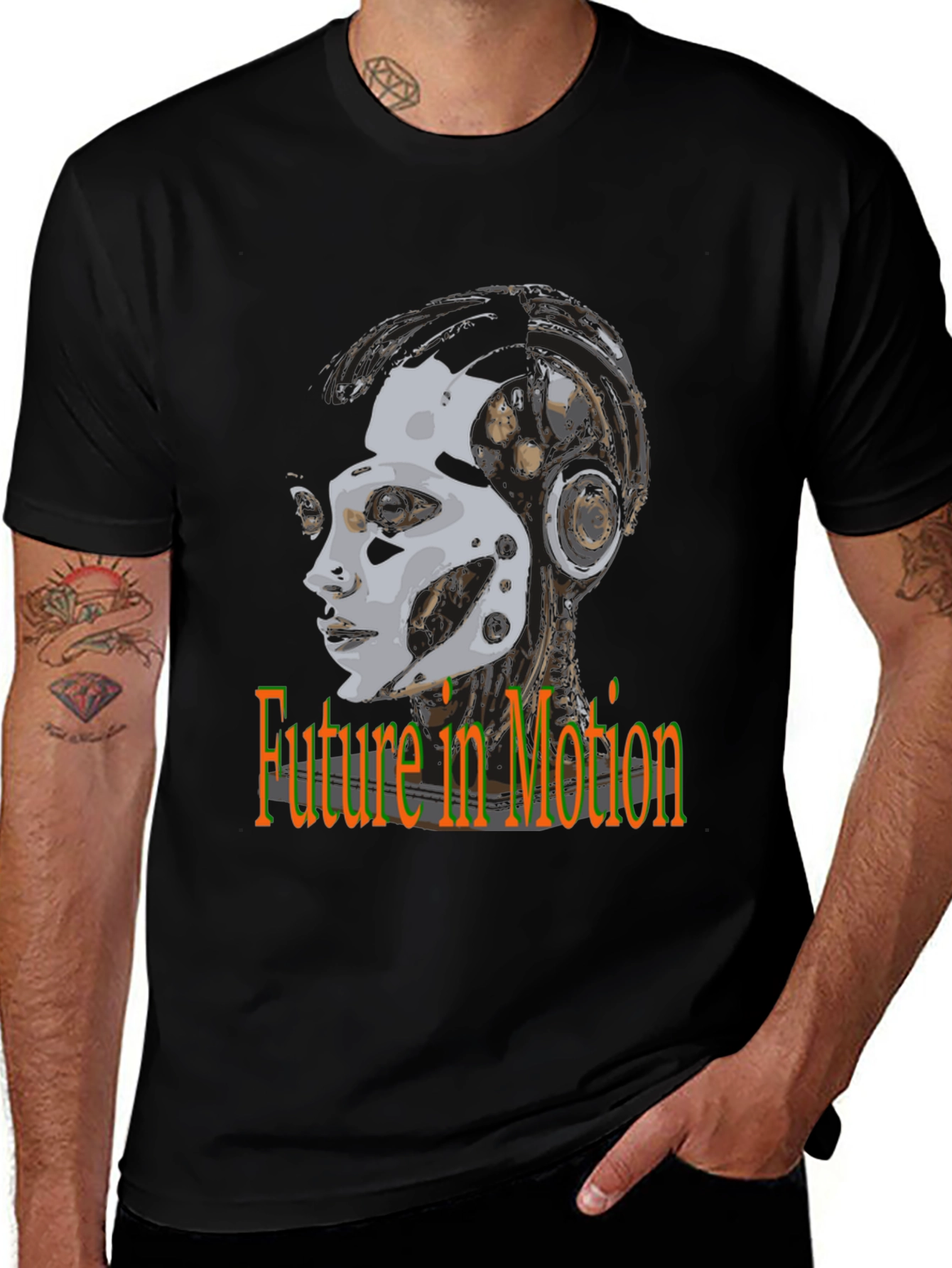 Variant 23 of Future in Motion T-Shirt - Robot Design