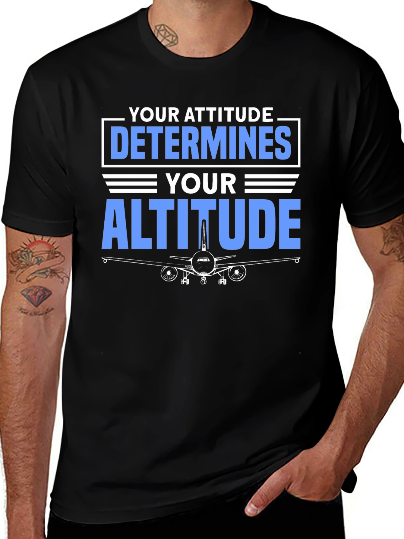 Variant 6 of Attitude Determines Altitude Graphic Tee