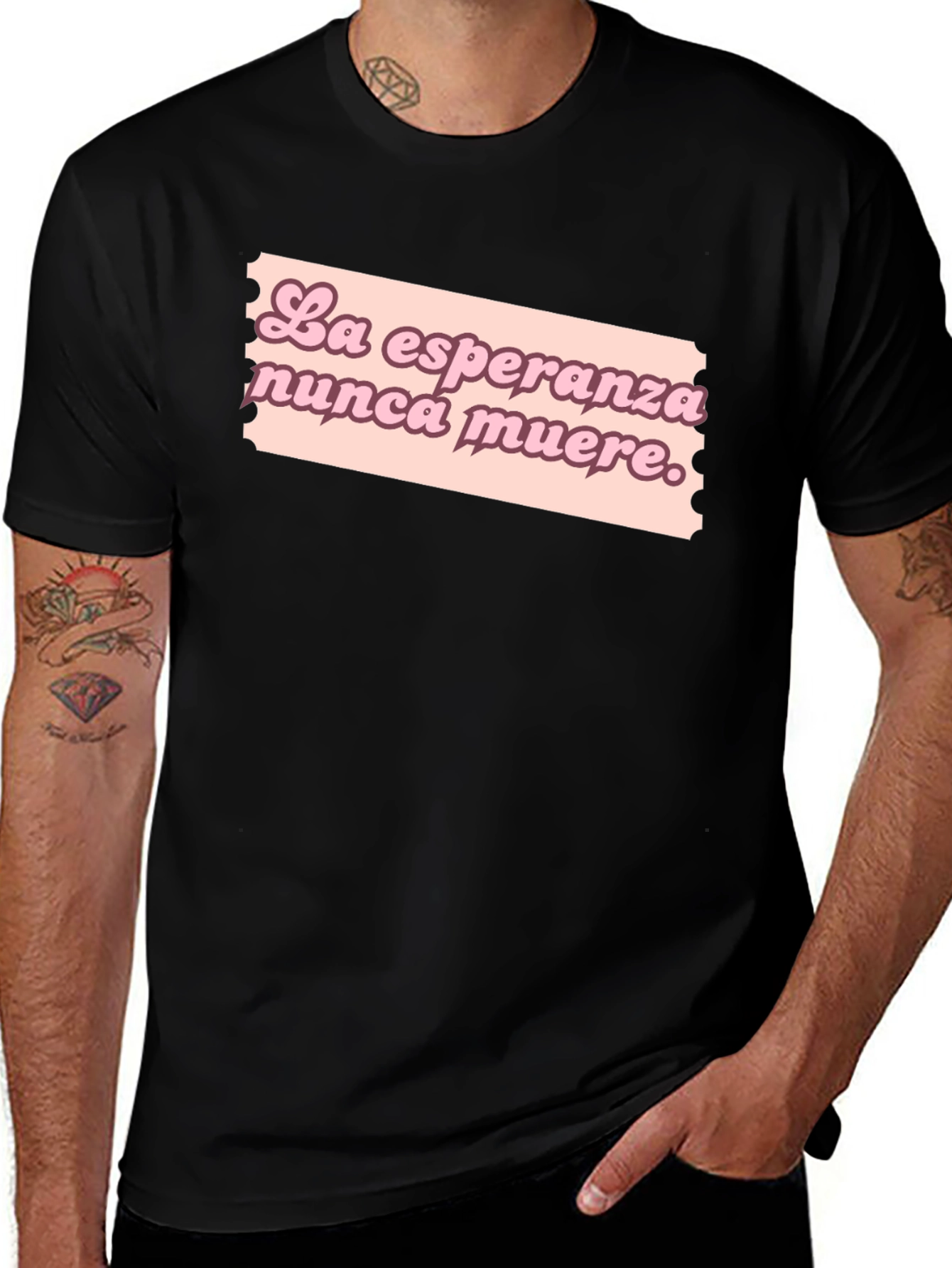 Variant 21 of La Esperanza Nunca Muere Black T-Shirt