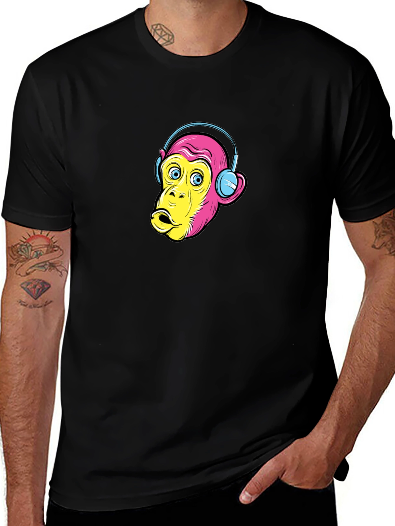 Variant 26 of Monkey DJ Graphic Tee