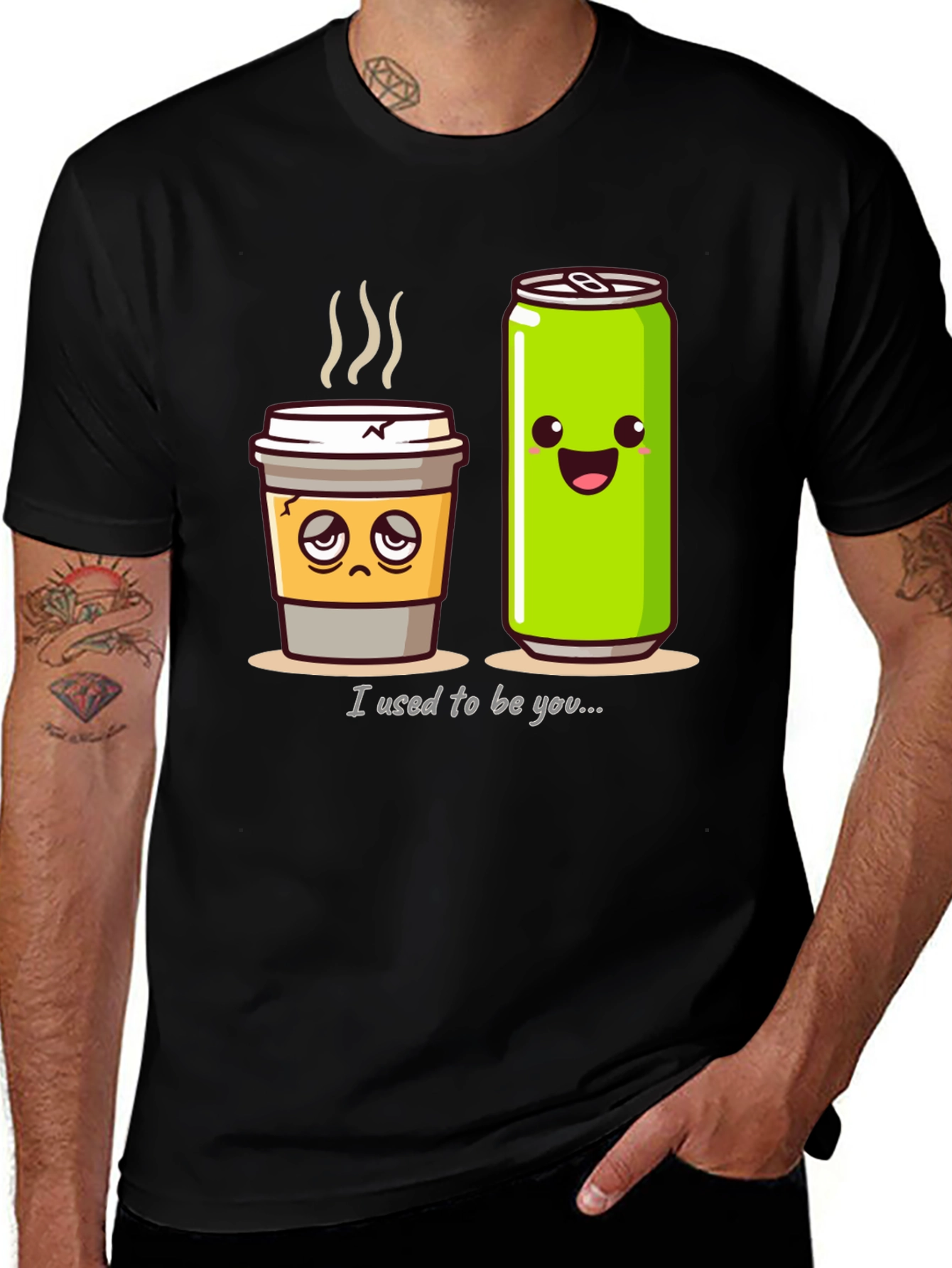 Funny Coffee & Soda Tee - I Used To Be You...