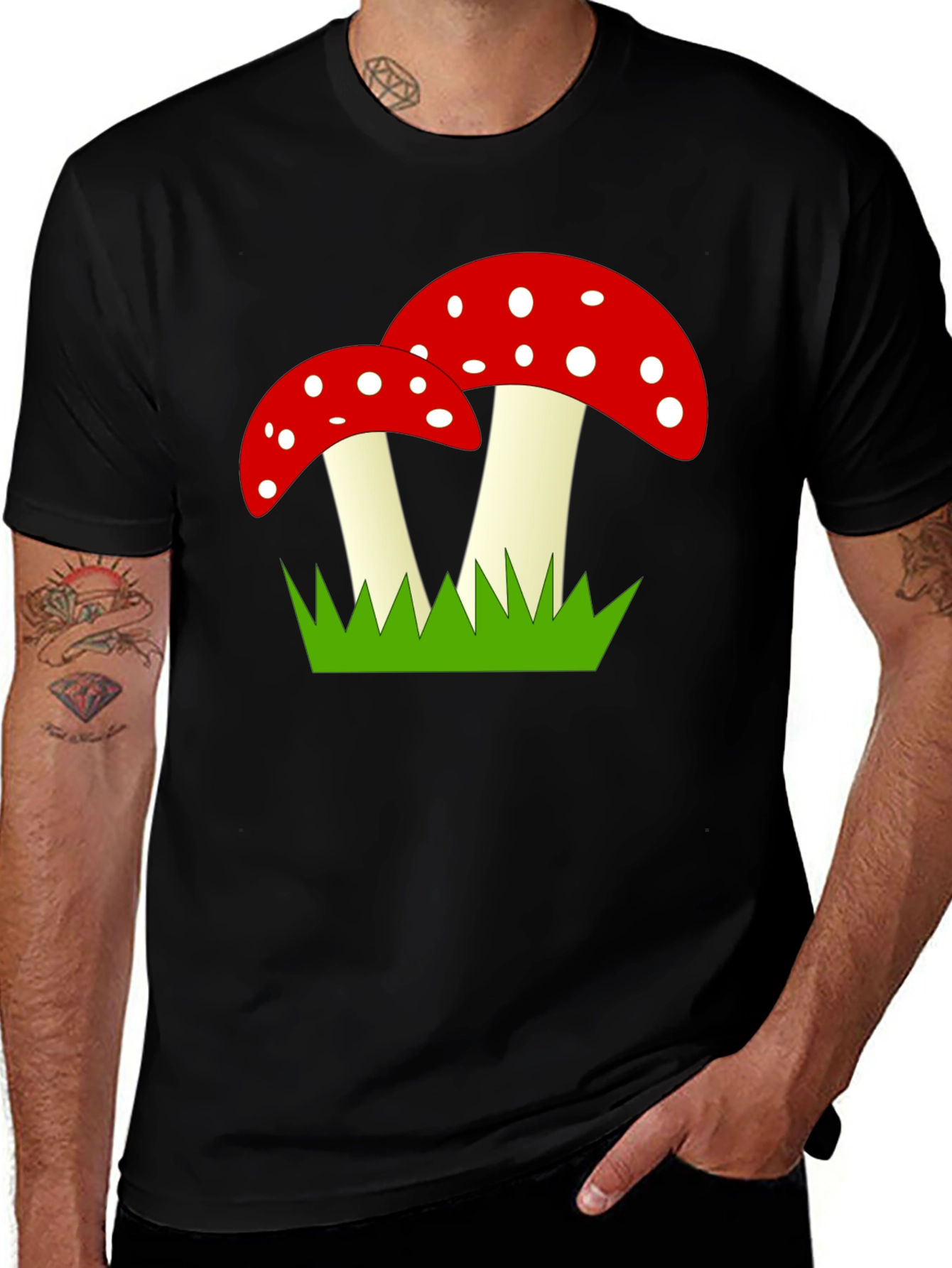 Variant 3 of Mushroom Graphic Tee - Funky Novelty T-Shirt