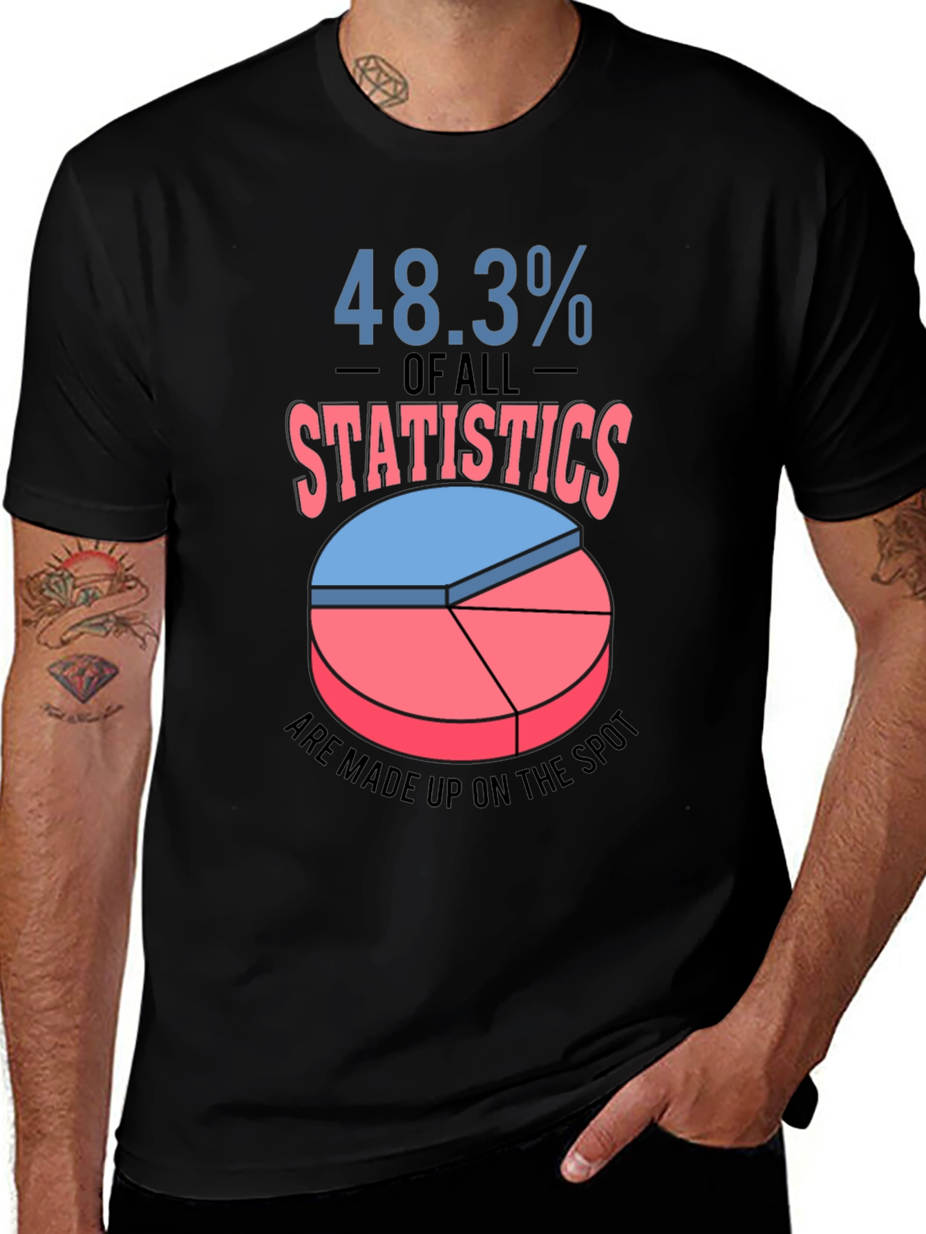 Funny Statistics T-Shirt - 48.3% Made Up