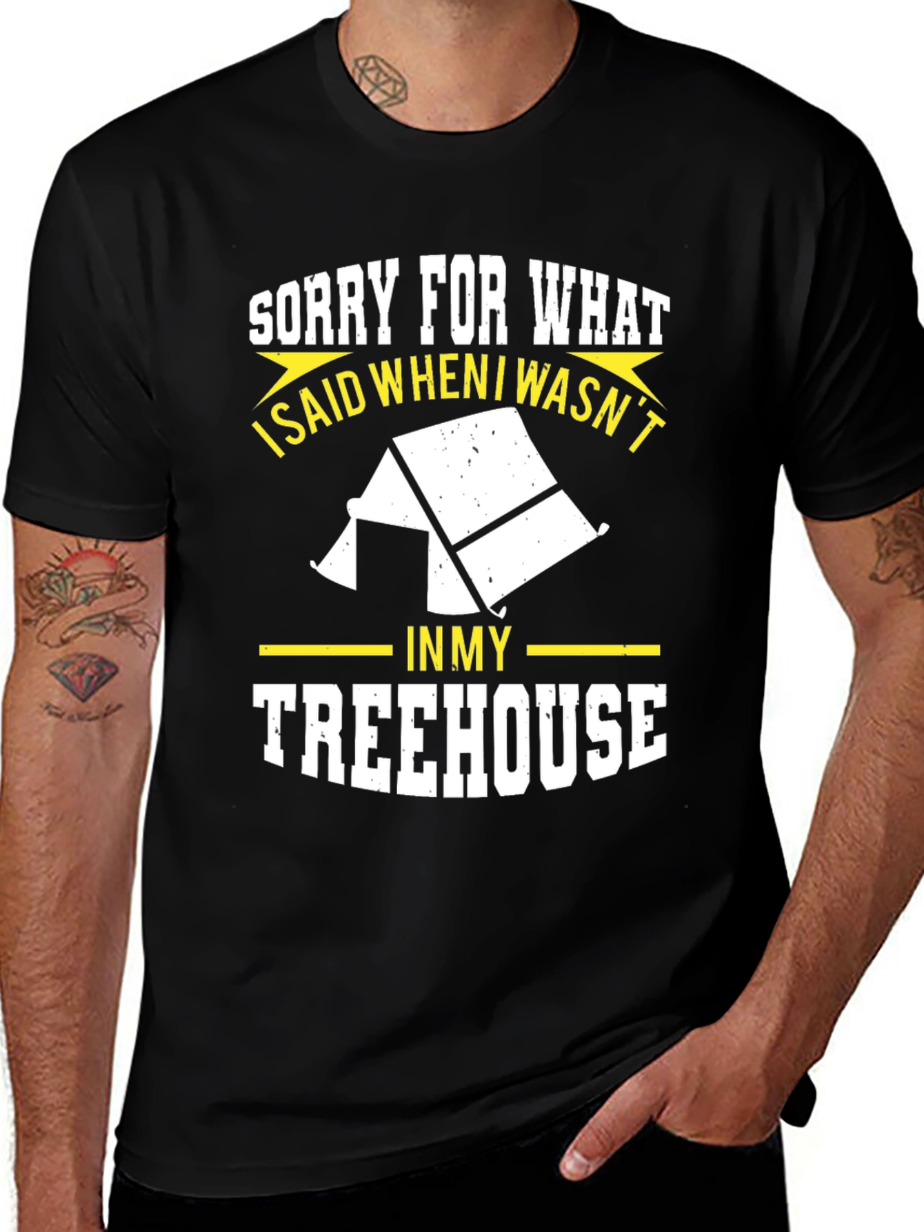 Variant 23 of Sorry for What I Said Treehouse Graphic Tee
