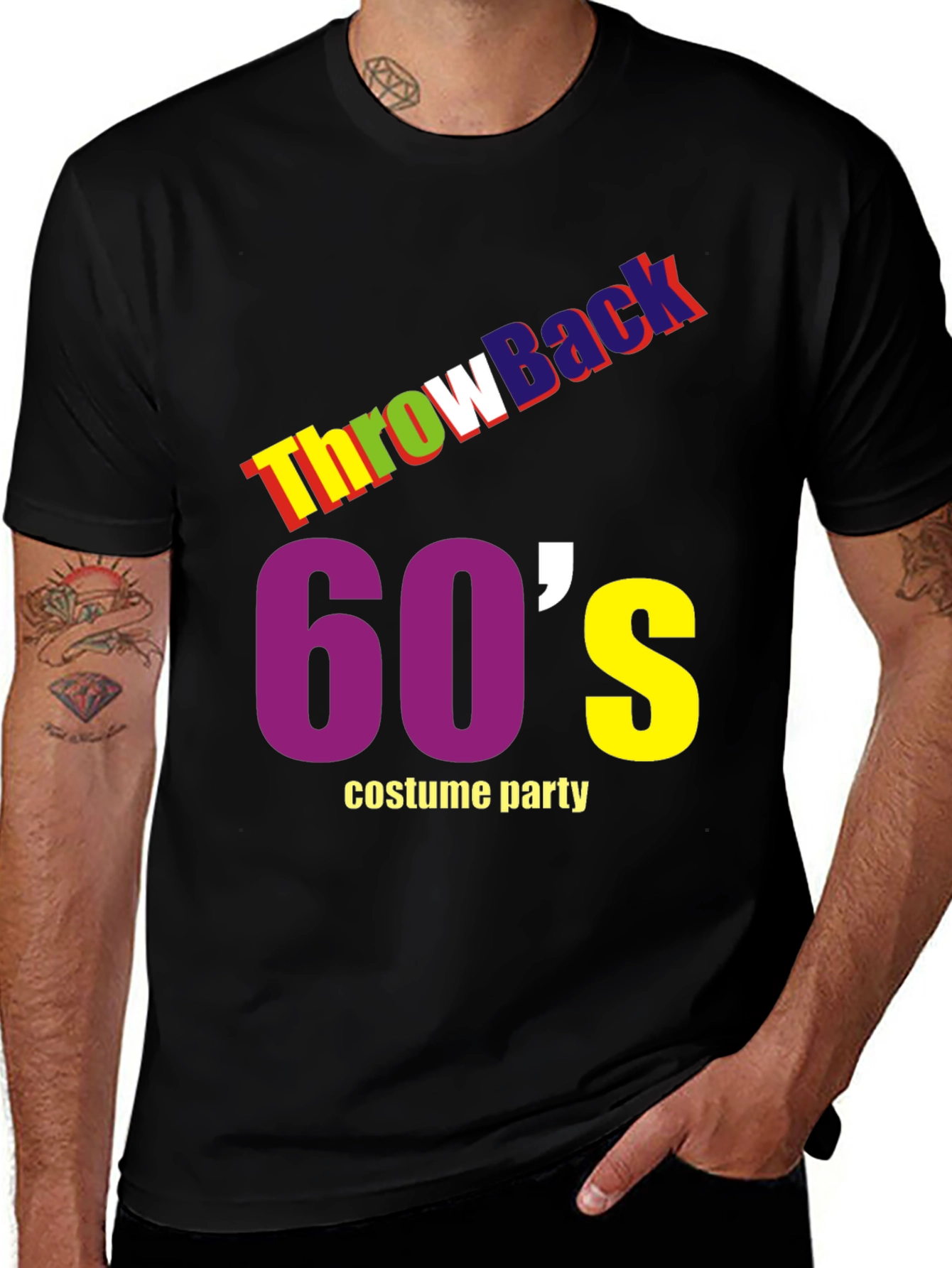 Variant 26 of 60's Throwback Costume Party T-Shirt