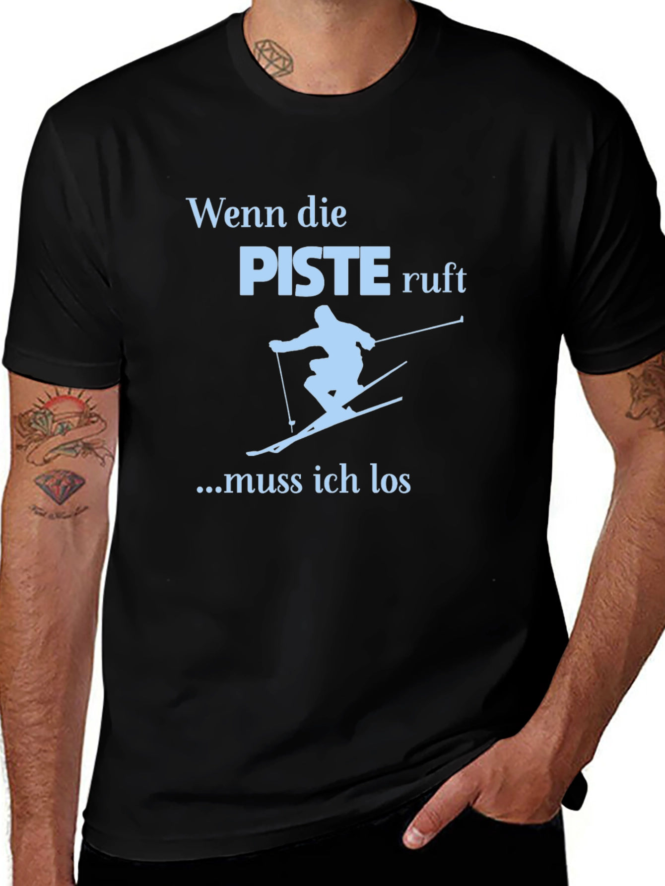 Wenn die Piste Ruft Skiing T-Shirt