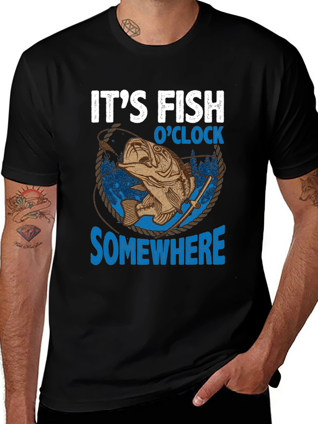 Variant 14 of It's Fish O'Clock Somewhere Graphic Tee