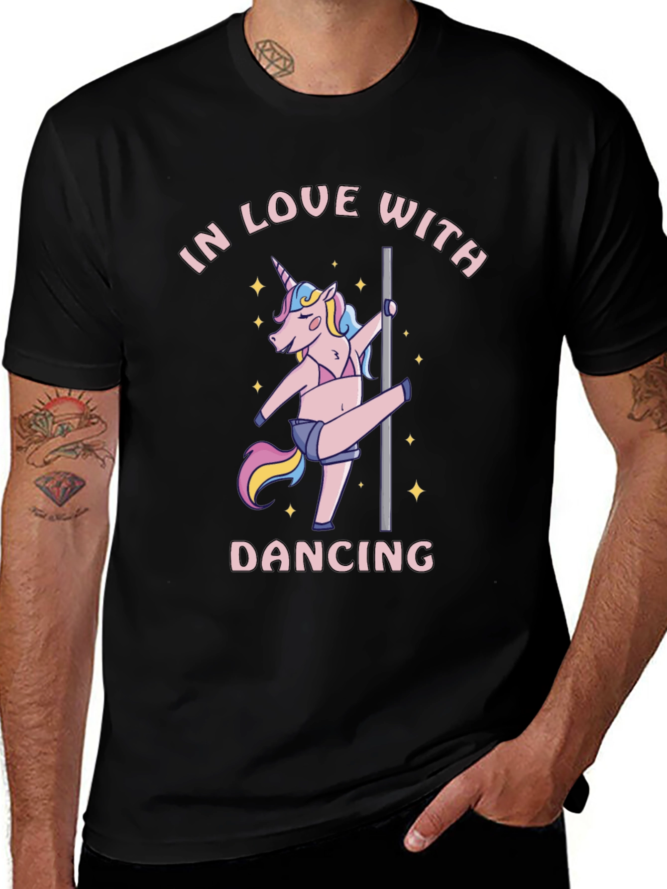 Unicorn Dancing Tee - In Love With Dancing T-Shirt