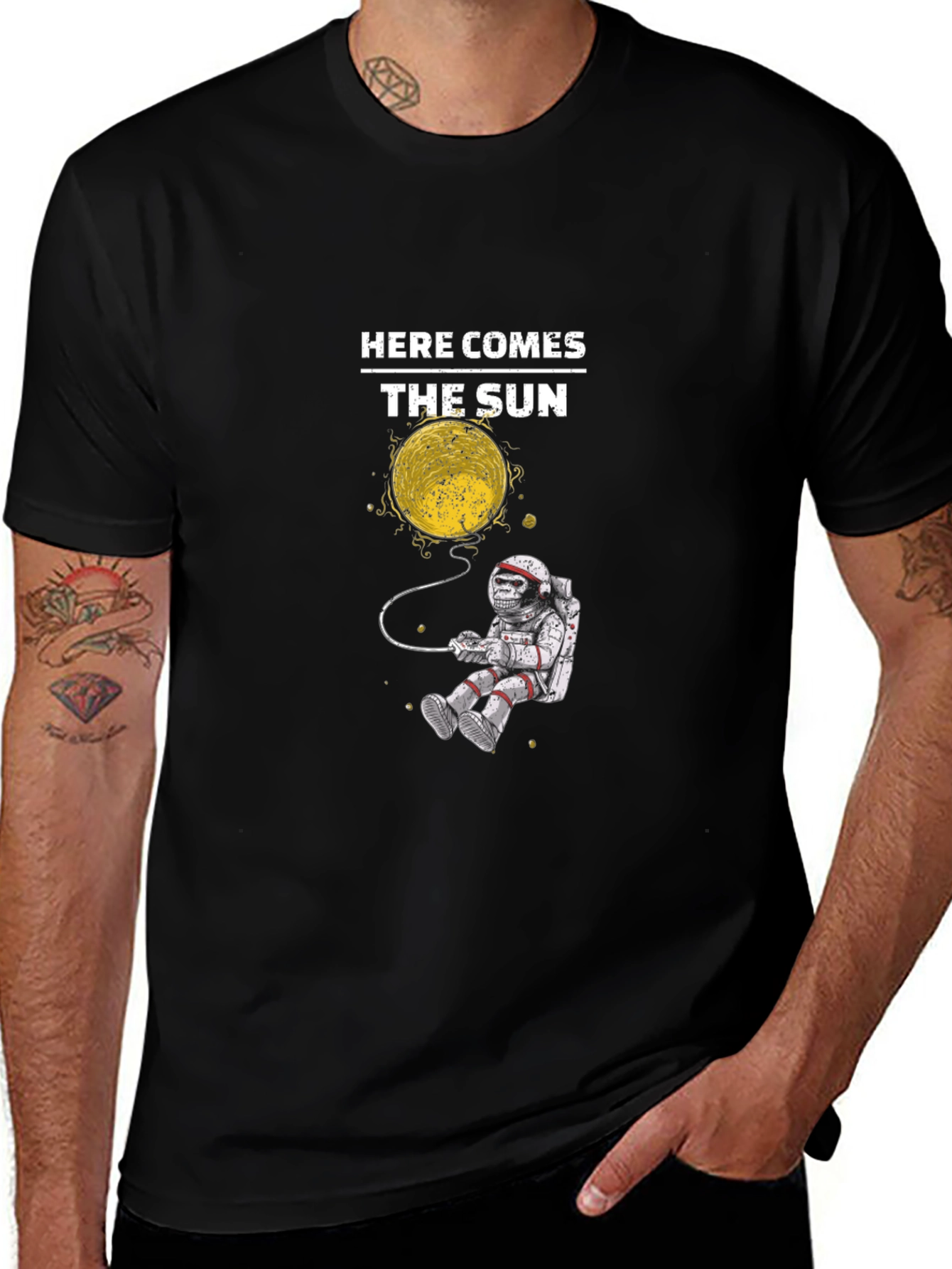 Variant 3 of Here Comes the Sun Astronaut T-Shirt