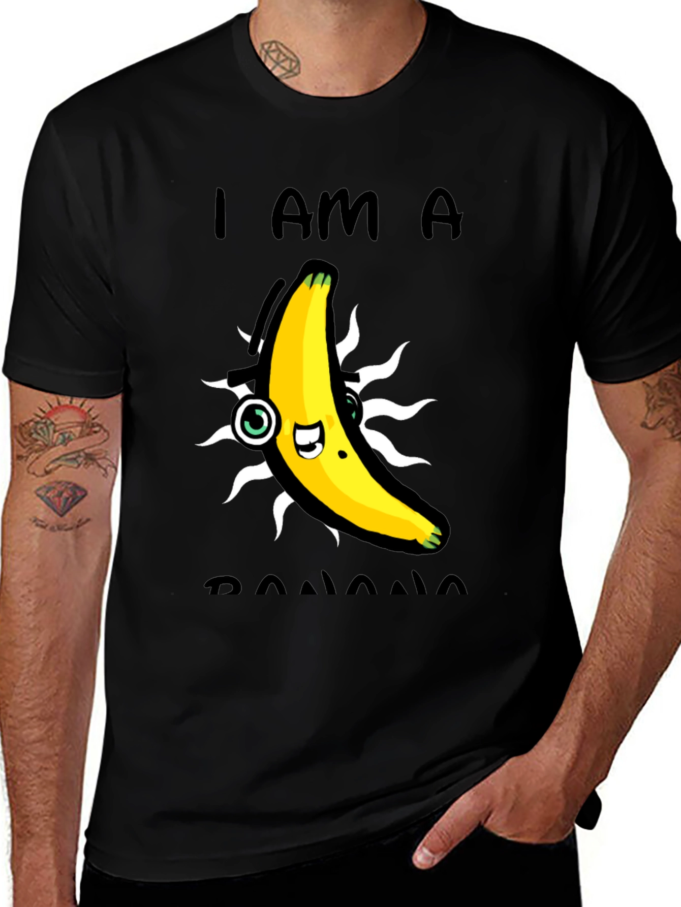 Variant 16 of I am a Banana T-Shirt - Funny Fruit Graphic Tee