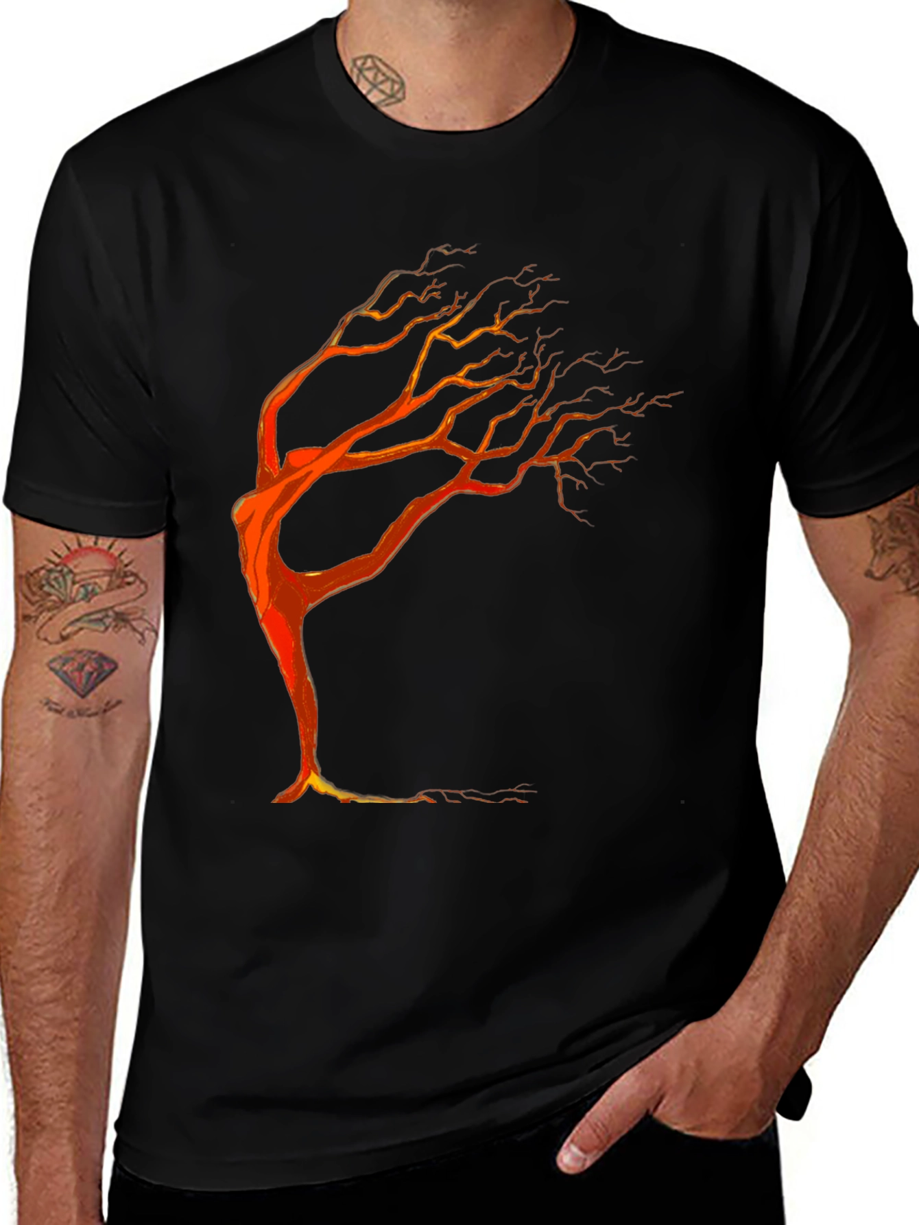 Variant 18 of Tree Silhouette Graphic Tee - Black Unisex T-Shirt