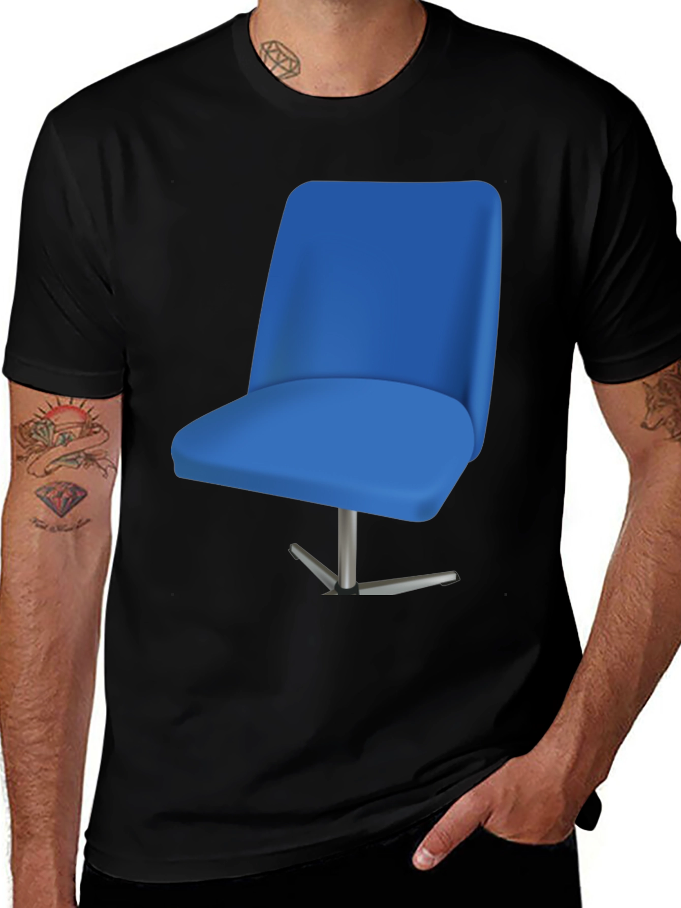 Variant 26 of Novelty Office Chair T-Shirt - Casual Comfort