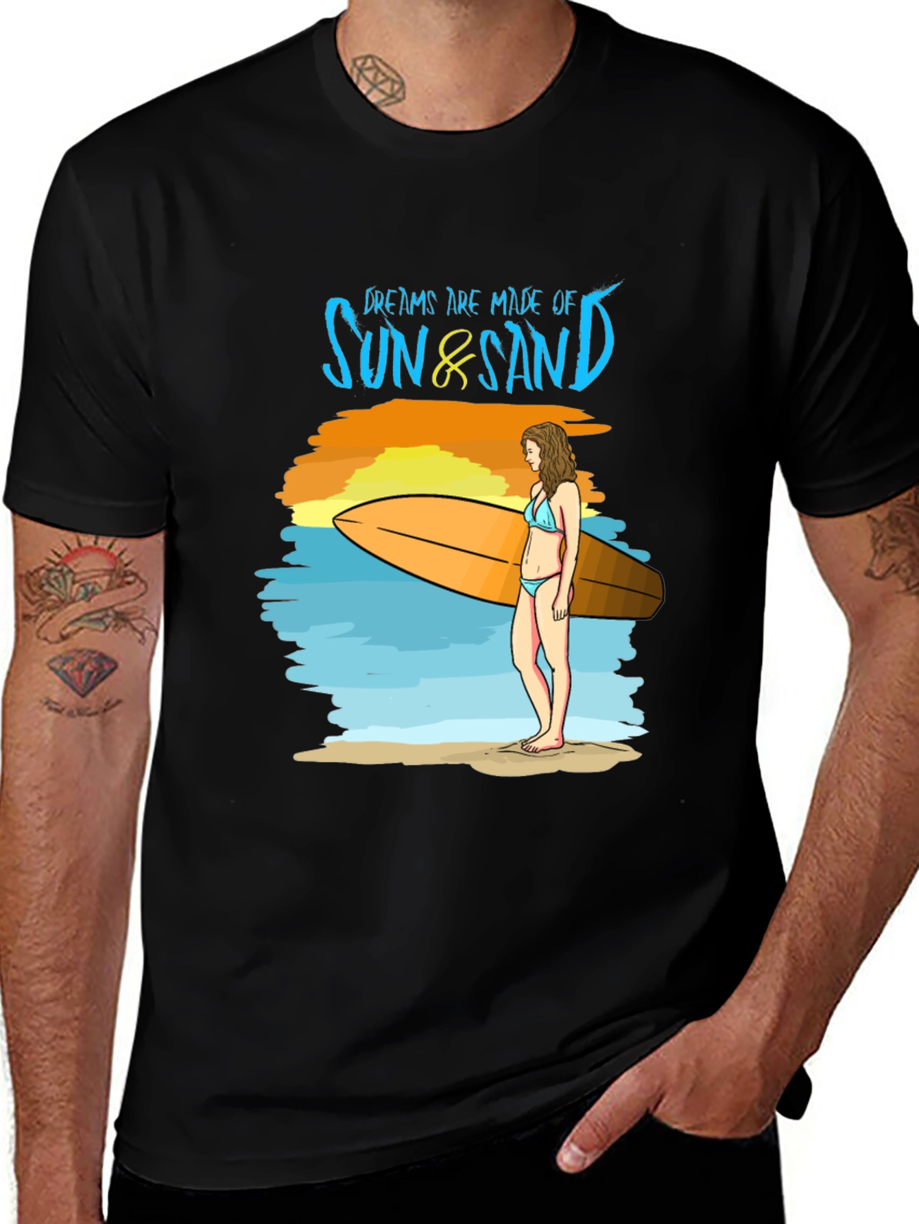 Variant 11 of Sun & Sand Dreams T-Shirt - Beach Life Tee