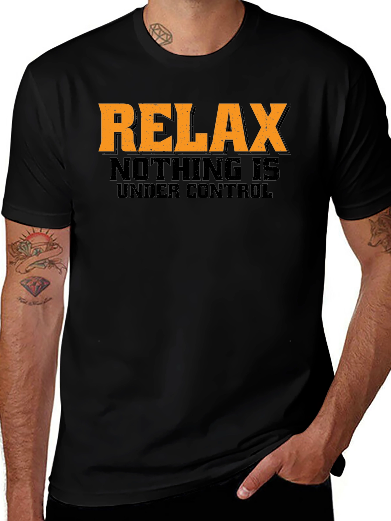 Variant 26 of Relax Nothing is Under Control Graphic T-Shirt