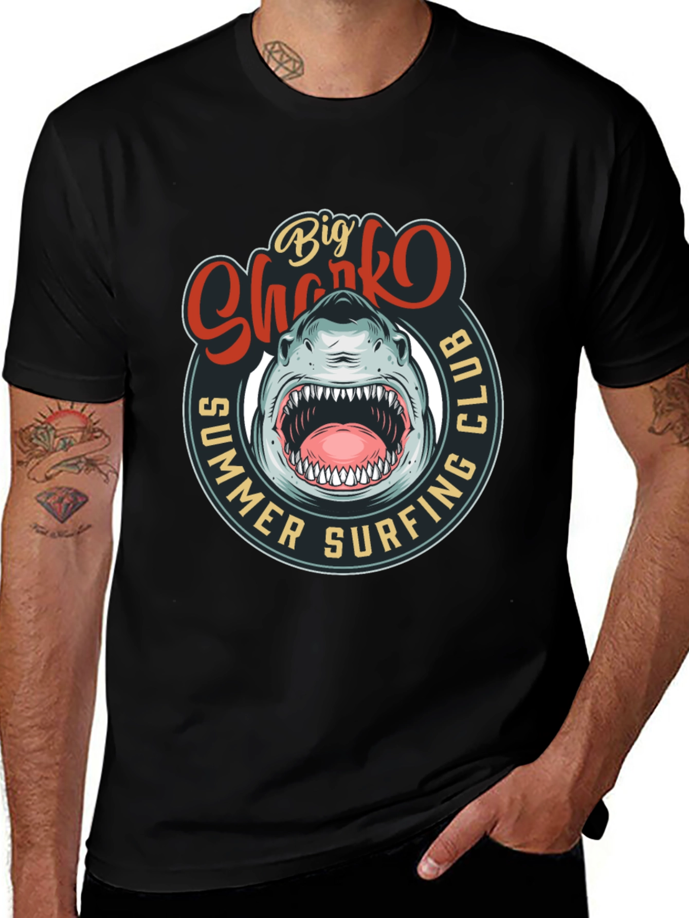 Variant 15 of Big Sharko Summer Surfing Club Tee