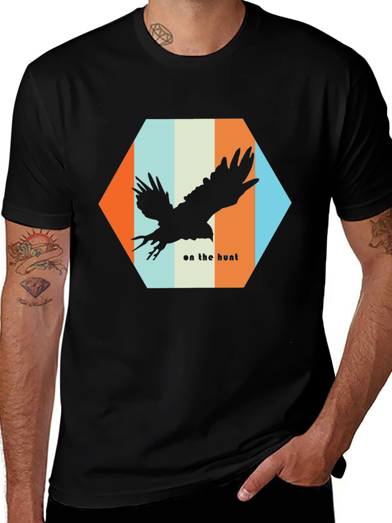 Variant 13 of Eagle "On the Hunt" Graphic Tee - Soft Cotton Blend