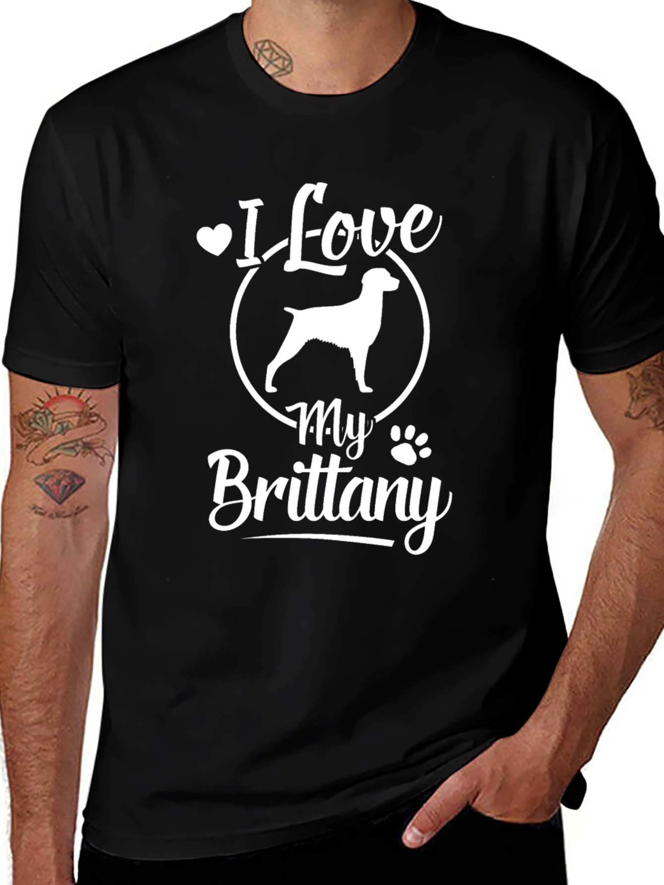 Variant 21 of I Love My Brittany T-Shirt