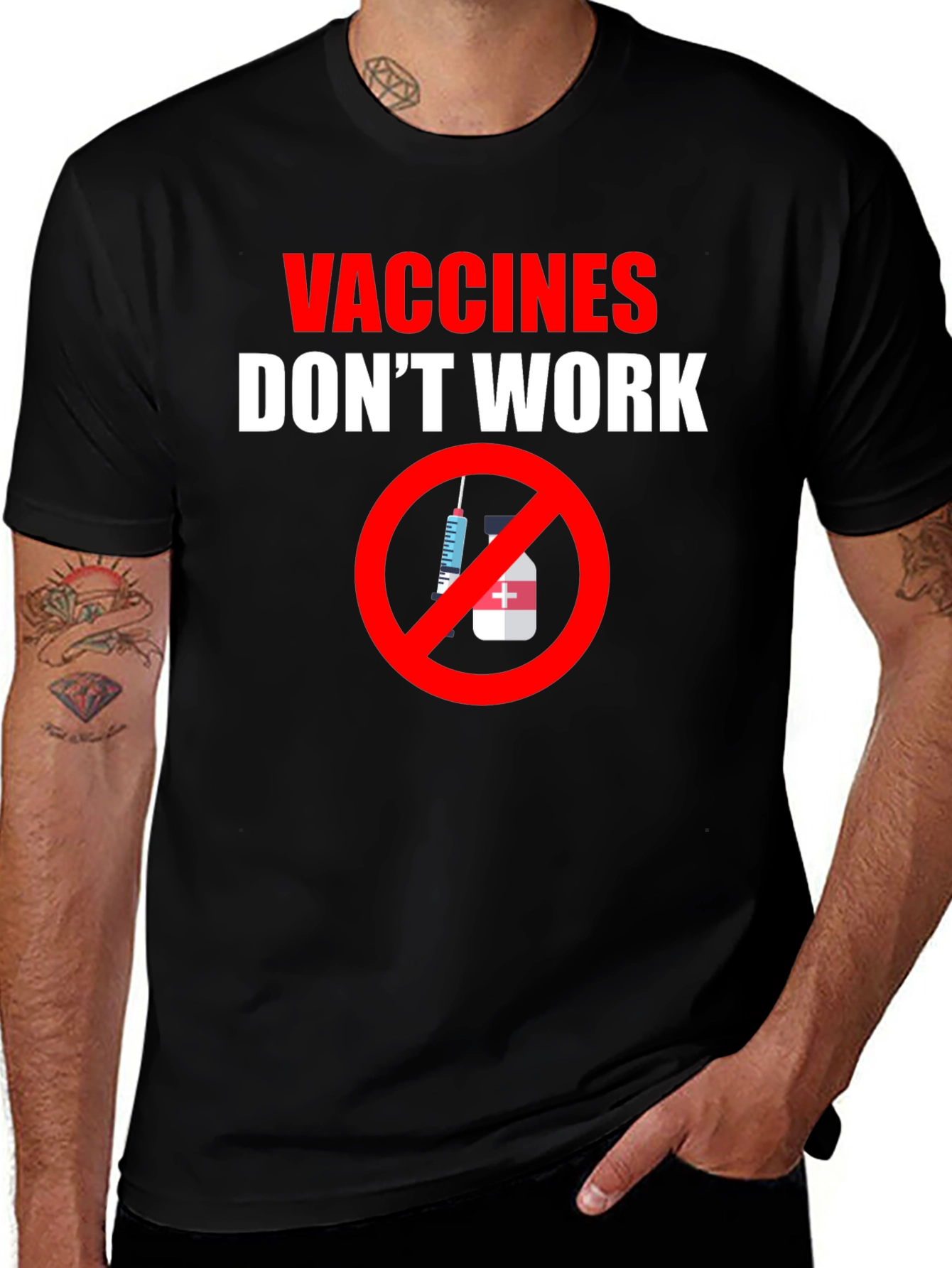 Variant 14 of Vaccines Don't Work Graphic Tee