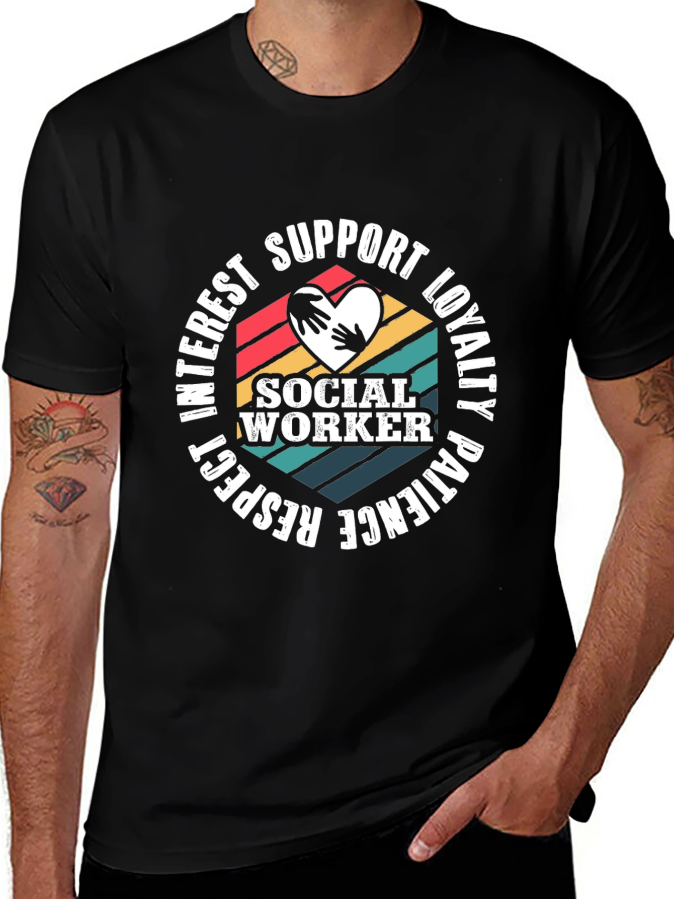 Social Worker Support Graphic T-Shirt