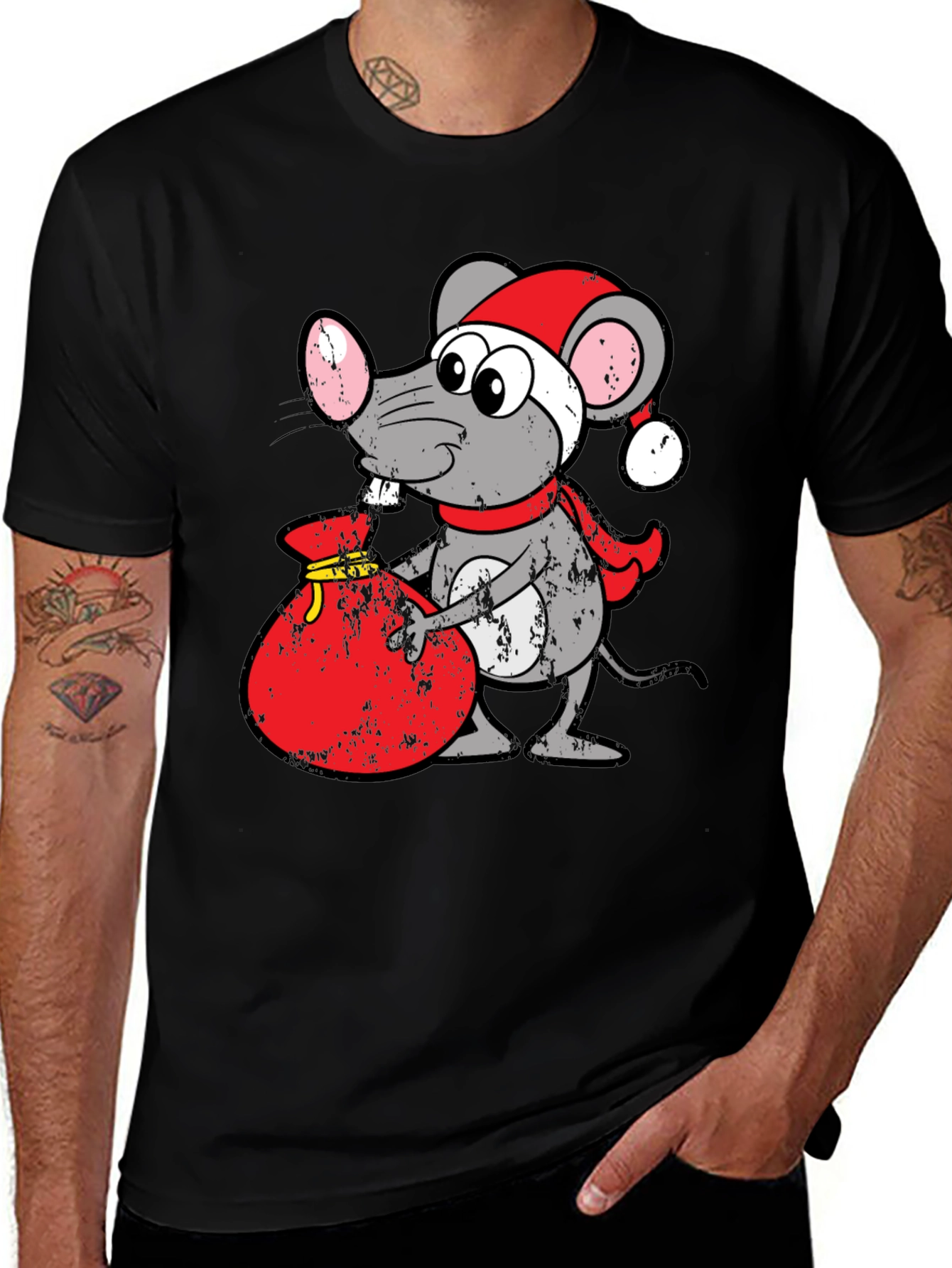 Variant 10 of Festive Mouse Graphic Tee