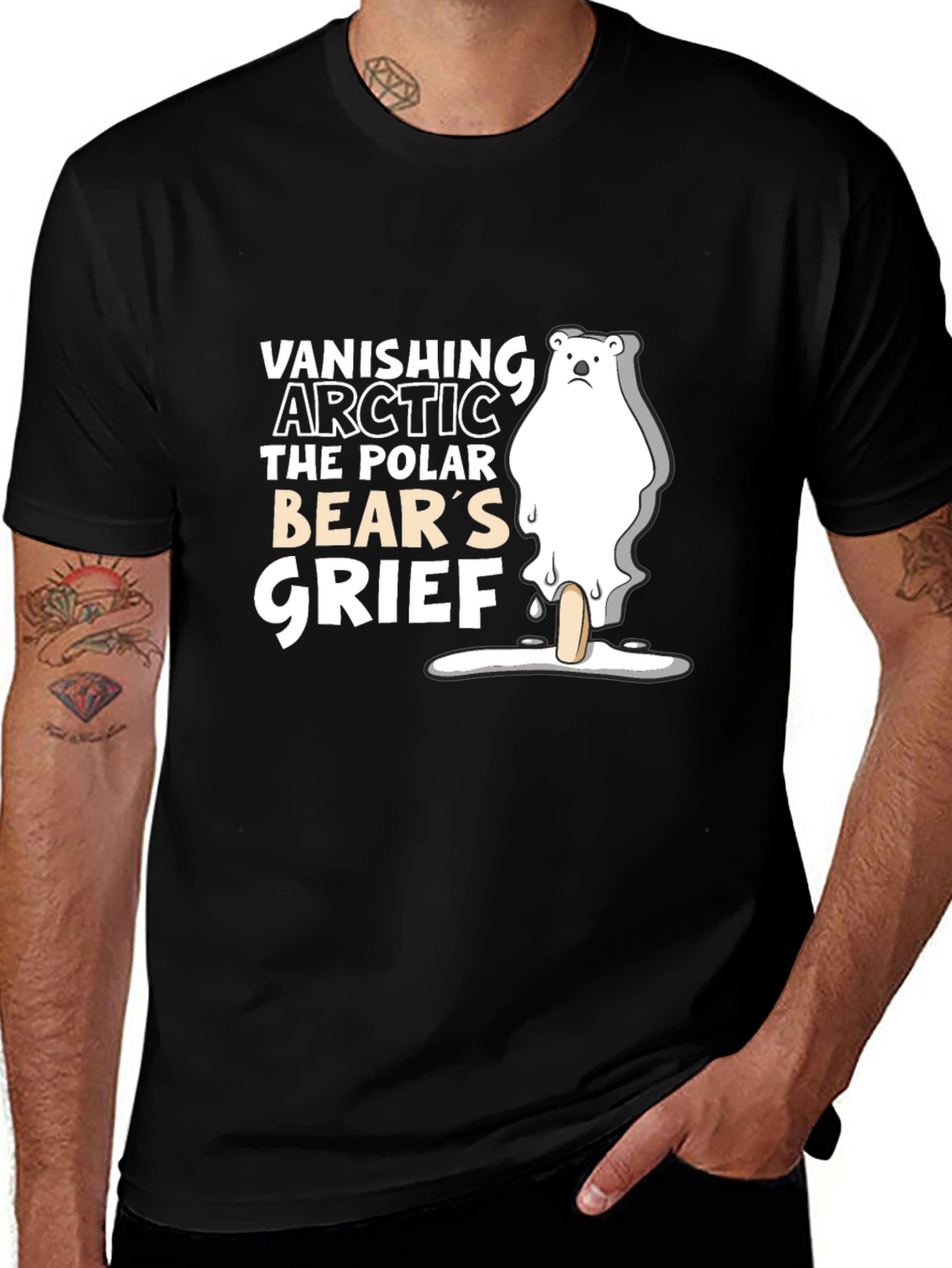 Vanishing Arctic Polar Bear's Grief T-Shirt