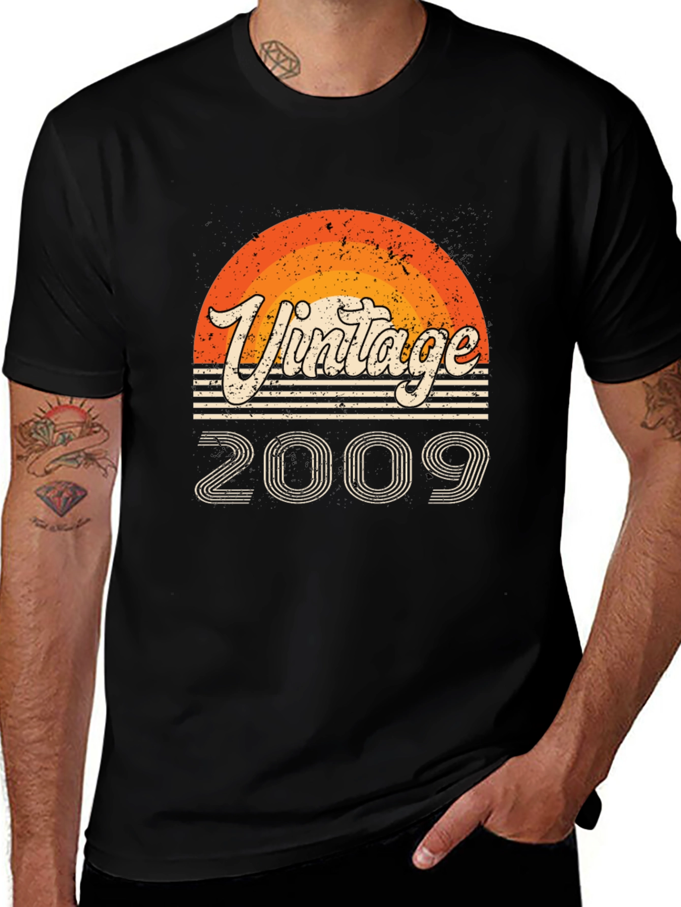Variant 10 of Vintage 2009 Graphic Tee - Retro Birthday Shirt