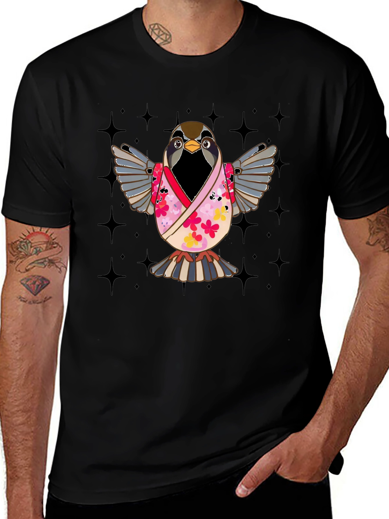 Variant 25 of Bird in Kimono Graphic T-Shirt
