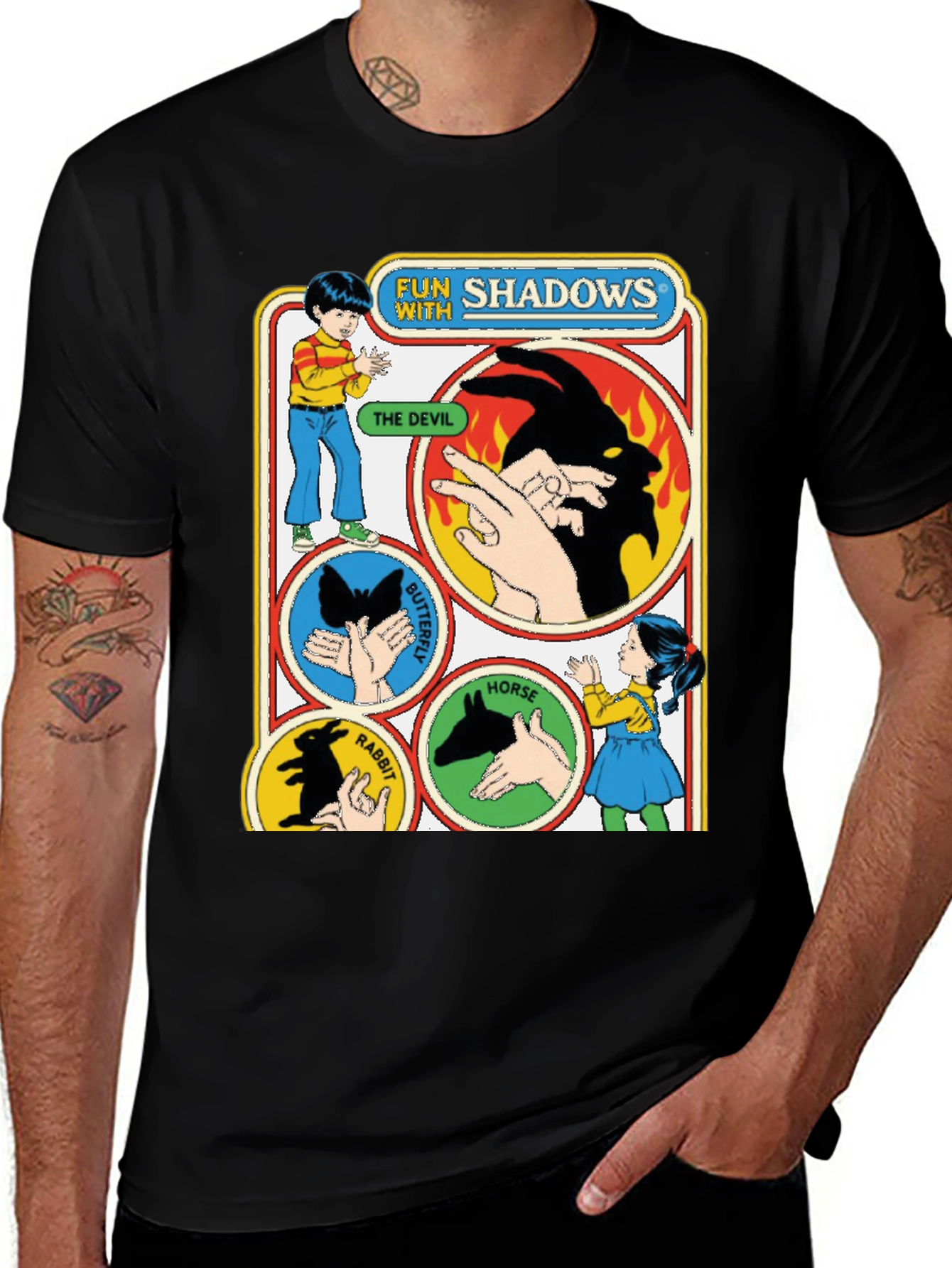 Fun with Shadows Graphic T-Shirt