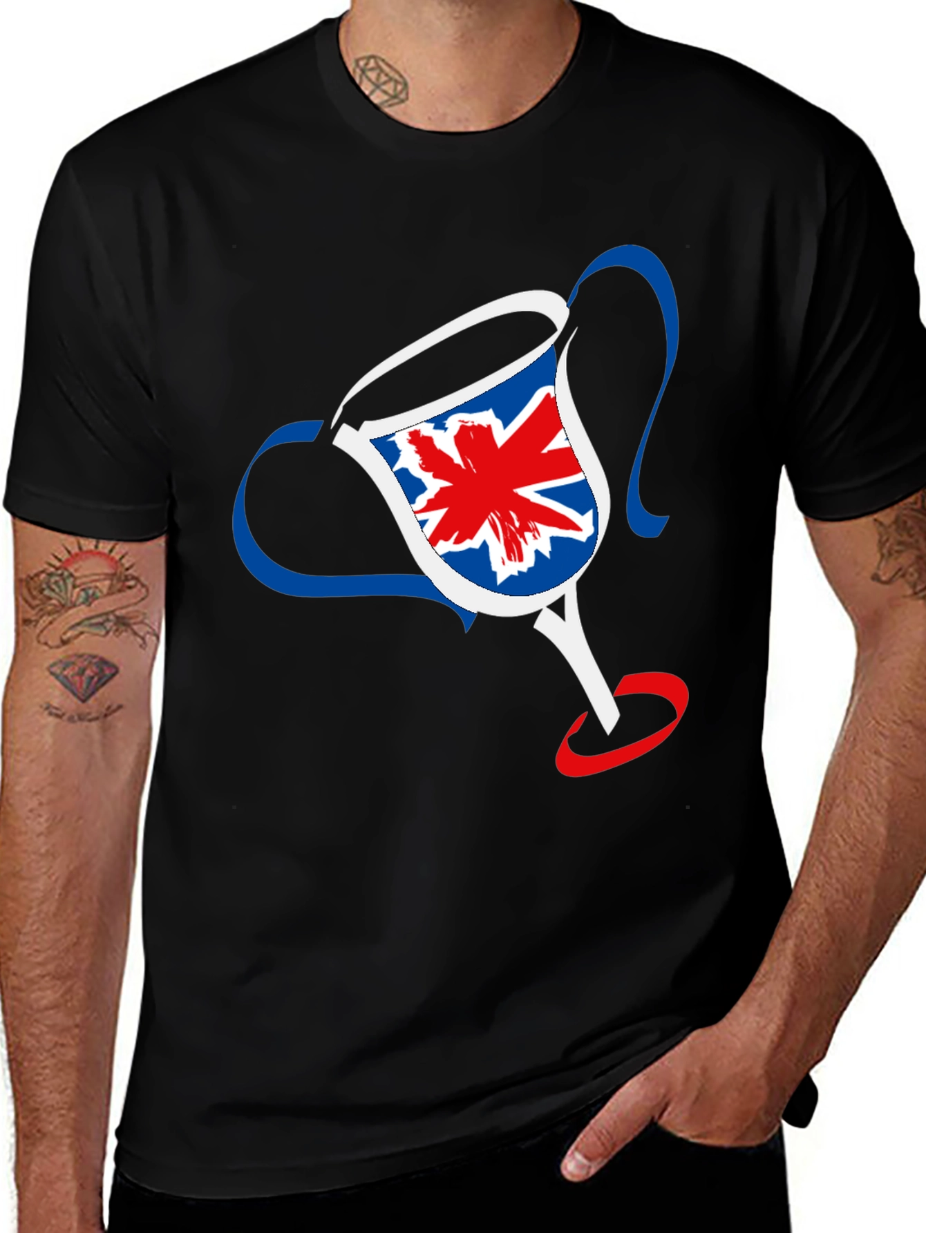 Variant 4 of Union Jack Trophy Graphic Tee - Casual Menswear