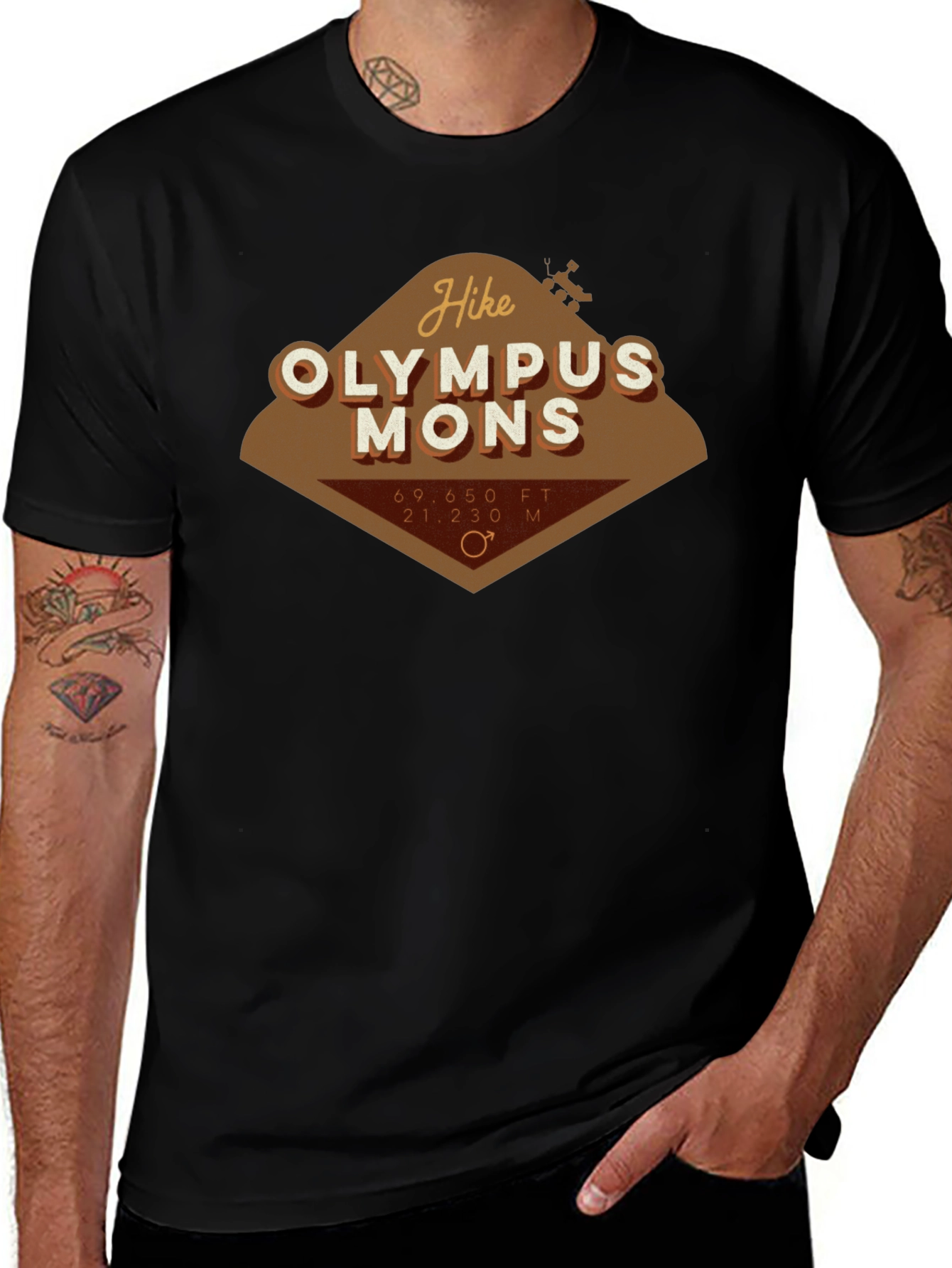 Hike Olympus Mons Graphic T-Shirt