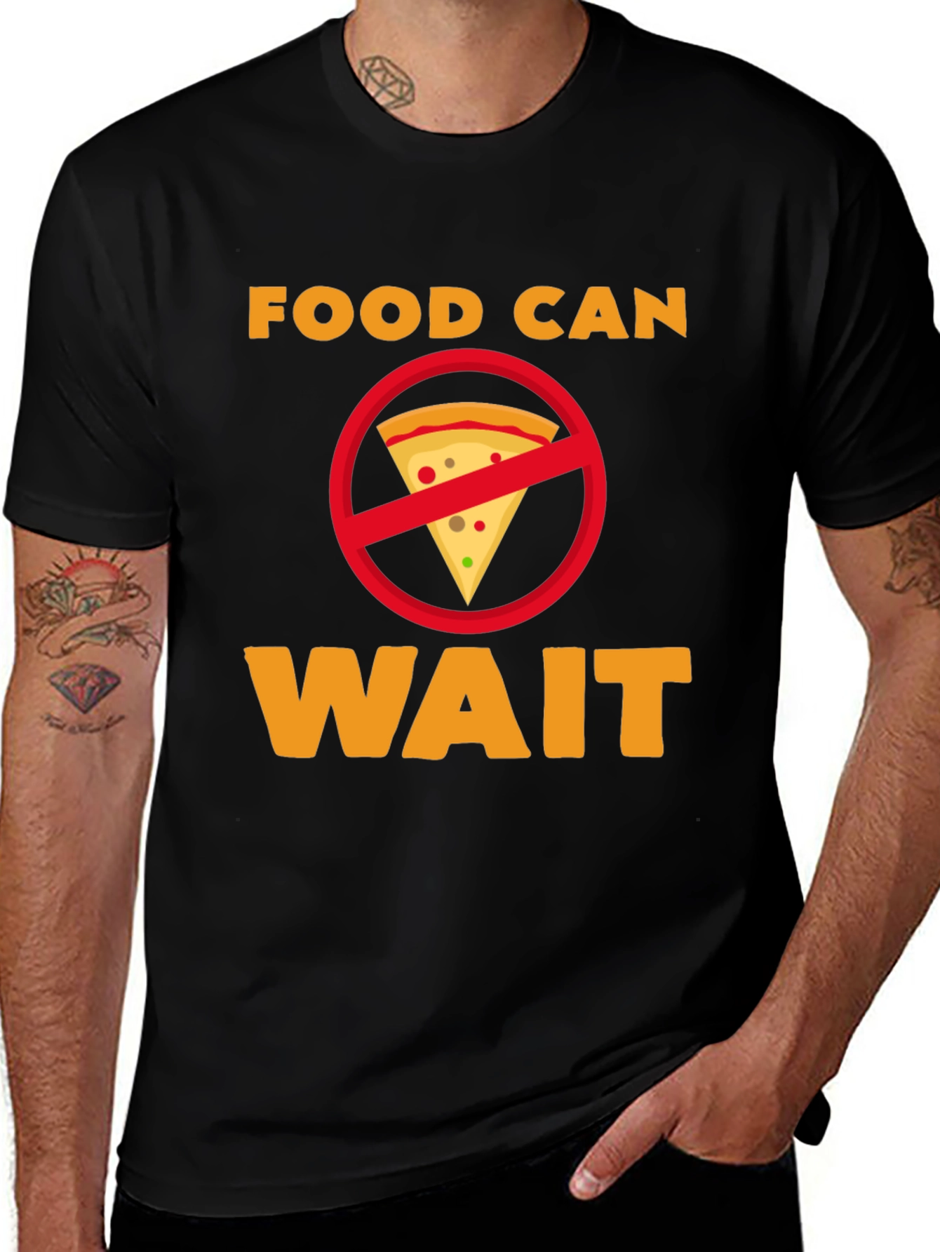 Variant 24 of Food Can Wait Funny T-Shirt