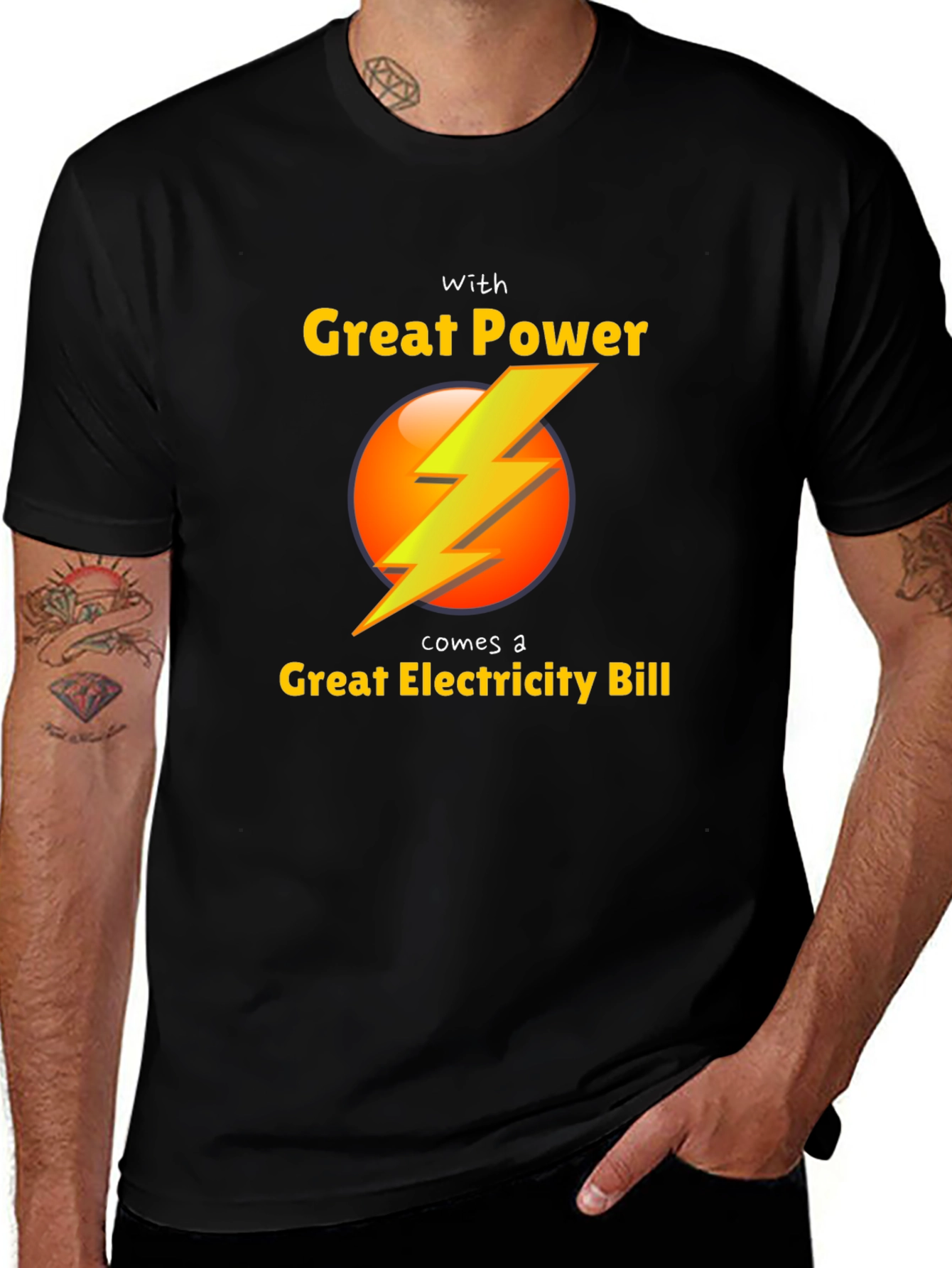 Great Power Electricity Bill T-Shirt