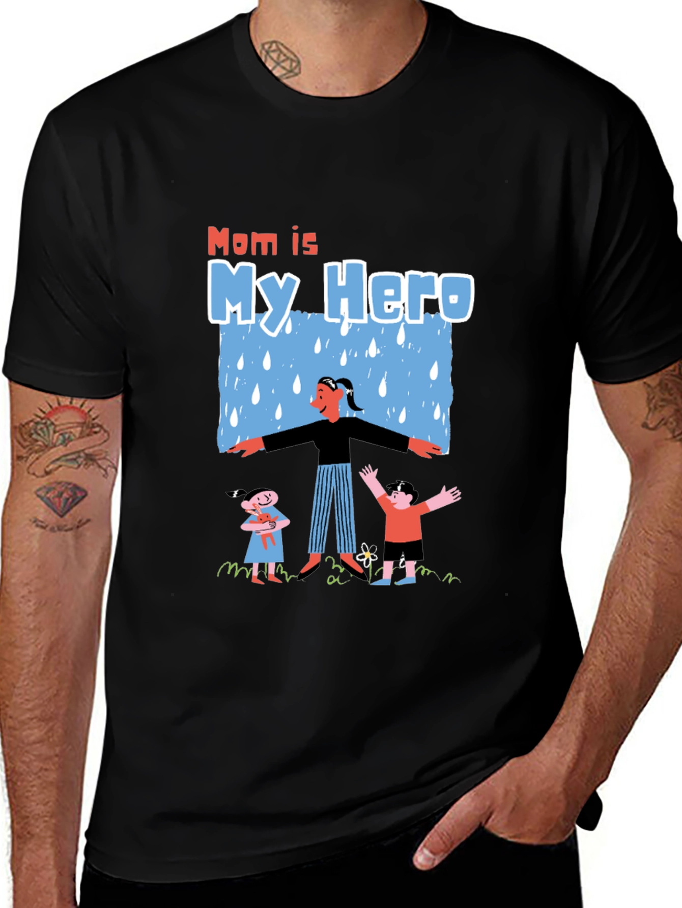 Mom is My Hero Graphic T-Shirt